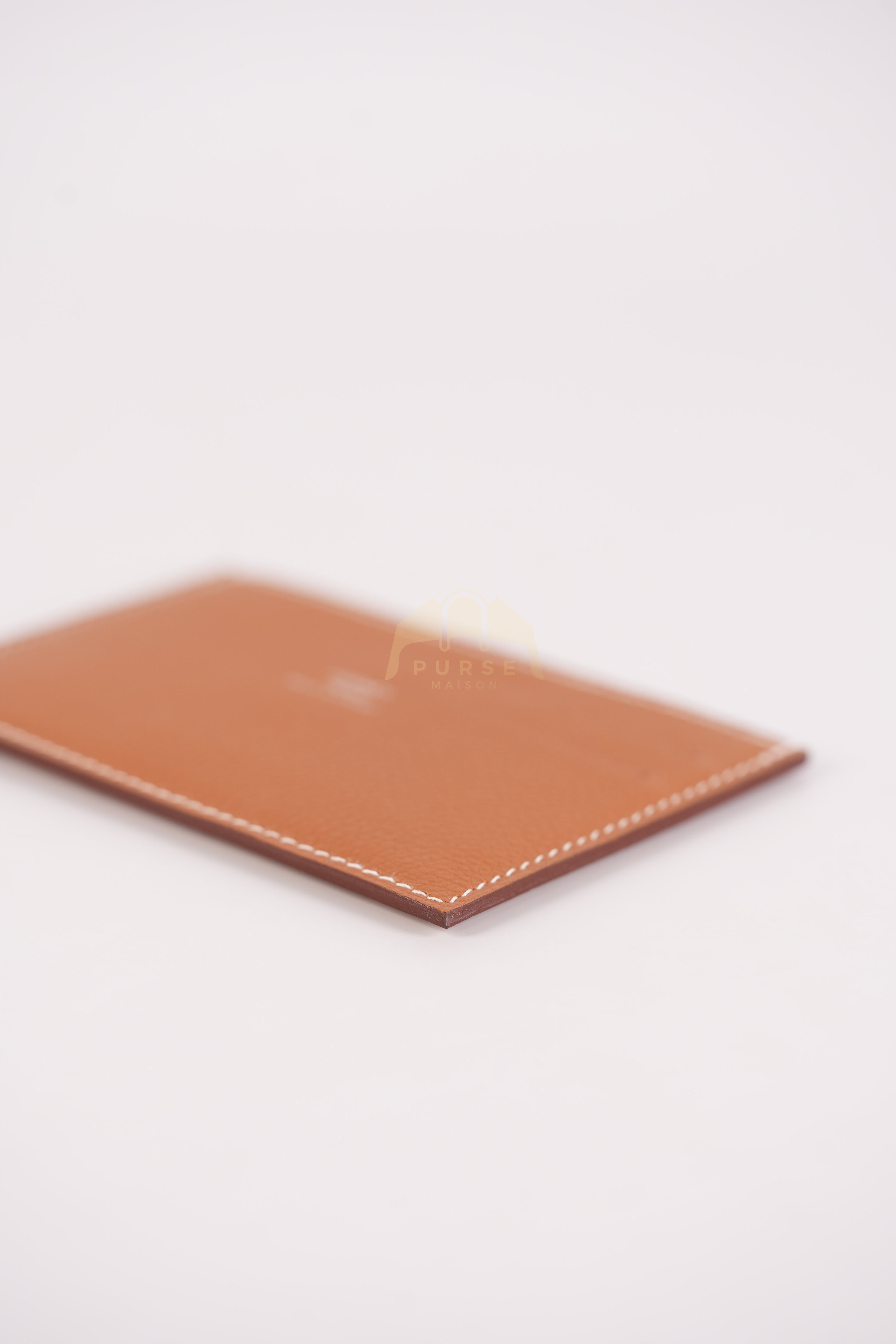 Citizen Twill Card Hold in Gold Evercolor Leather Stamp W (2024) | Purse Maison Luxury Bags Shop