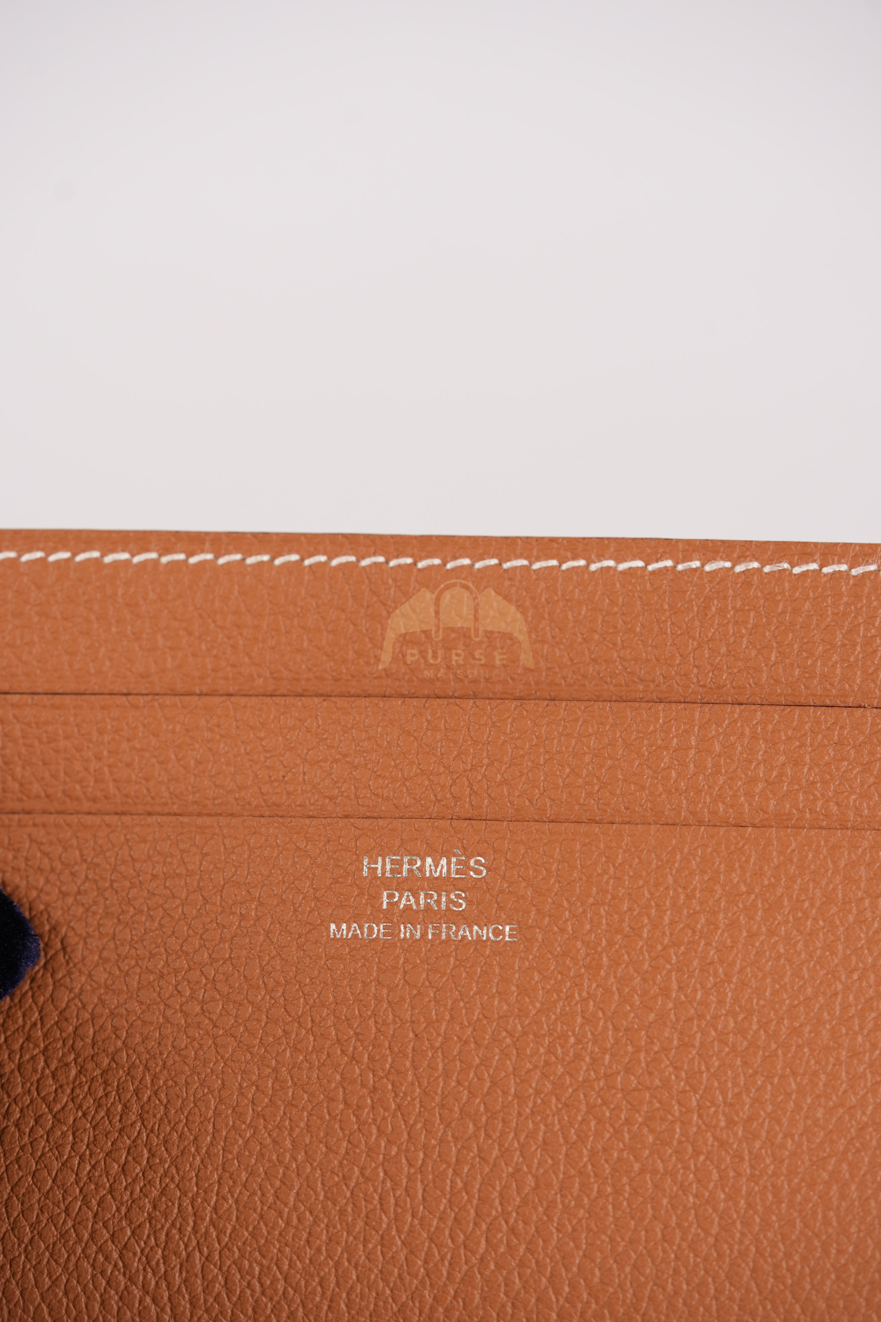 Citizen Twill Card Hold in Gold Evercolor Leather Stamp W (2024) | Purse Maison Luxury Bags Shop