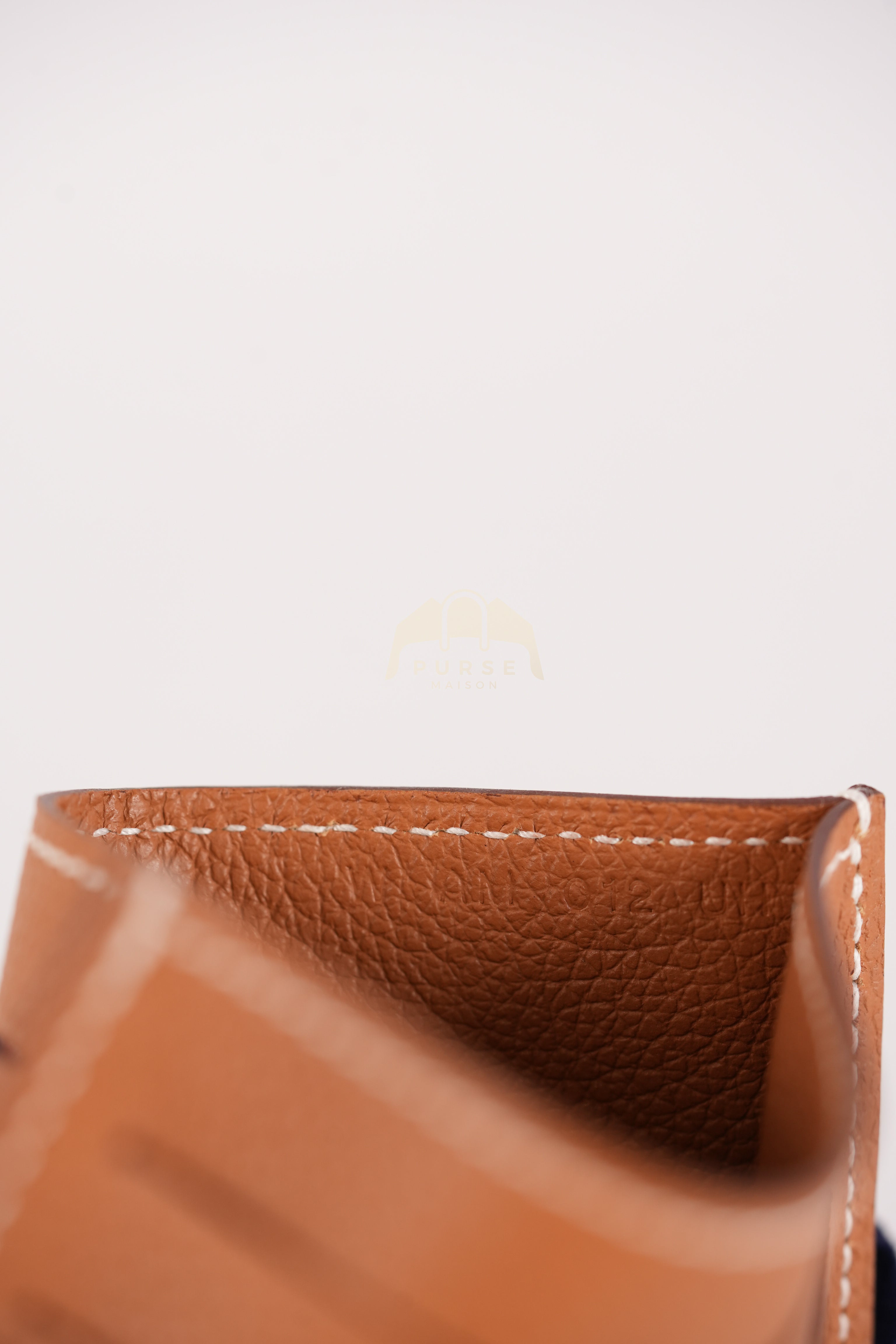 Citizen Twill Card Hold in Gold Evercolor Leather Stamp W (2024) | Purse Maison Luxury Bags Shop