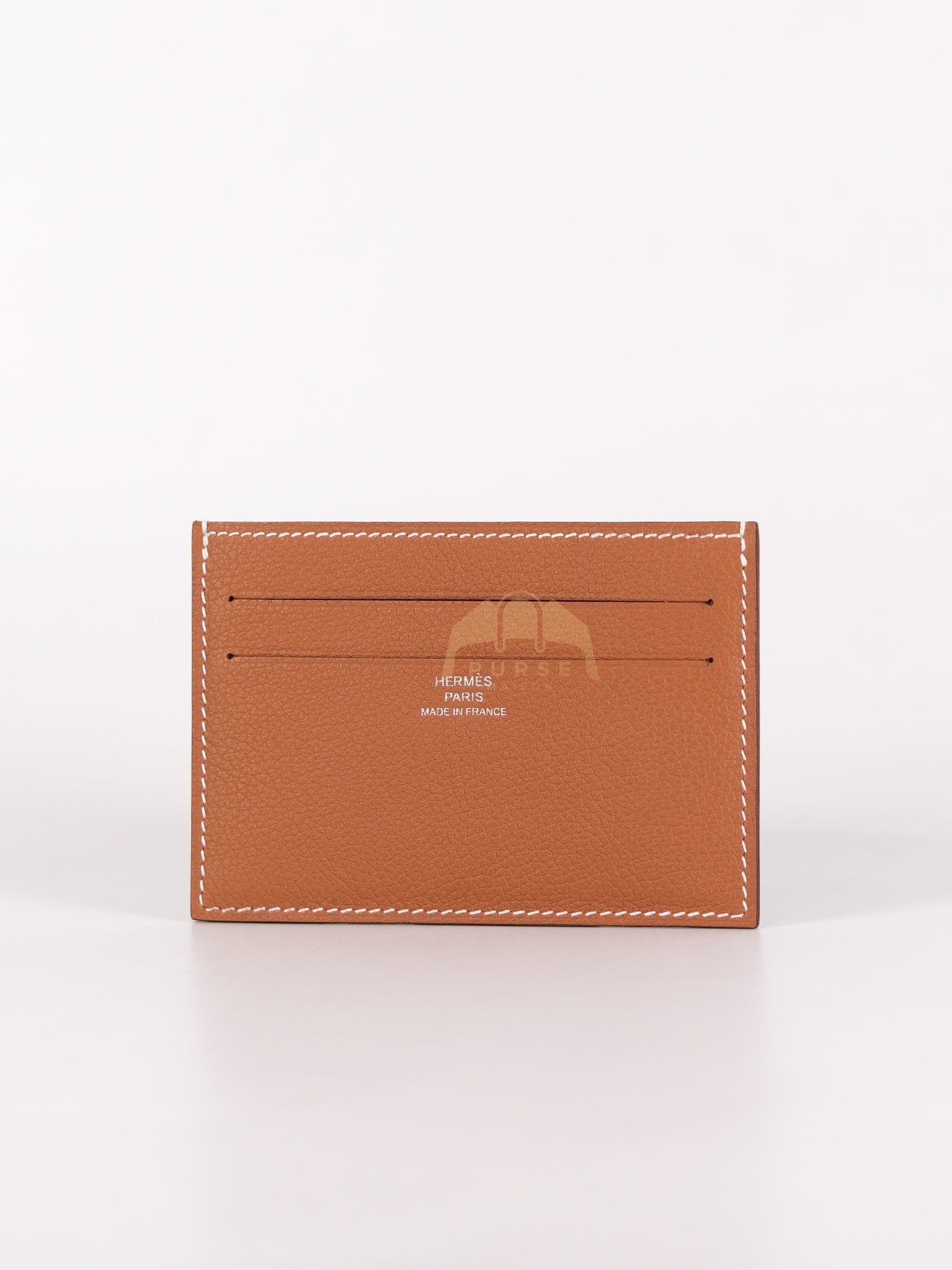 Citizen Twill Card Hold in Gold Evercolor Leather Stamp W (2024) | Purse Maison Luxury Bags Shop