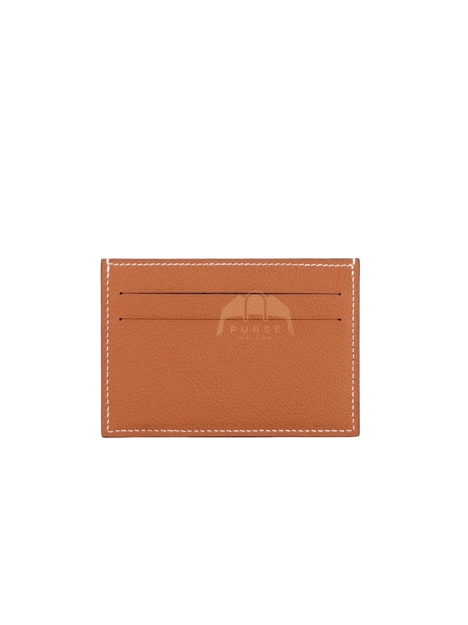 Citizen Twill Card Hold in Gold Evercolor Leather Stamp W (2024) | Purse Maison Luxury Bags Shop