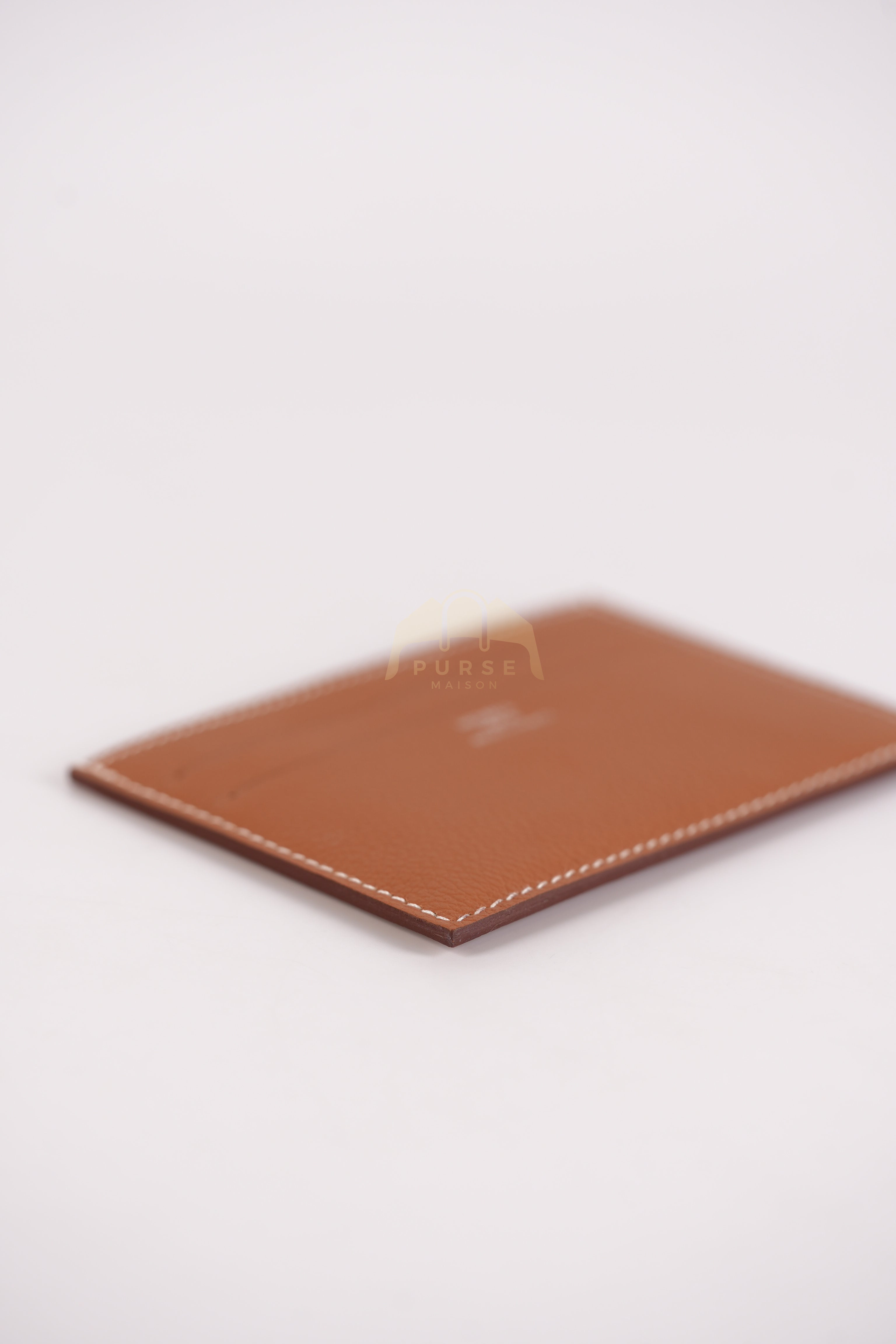 Citizen Twill Card Hold in Gold Evercolor Leather Stamp W (2024) | Purse Maison Luxury Bags Shop