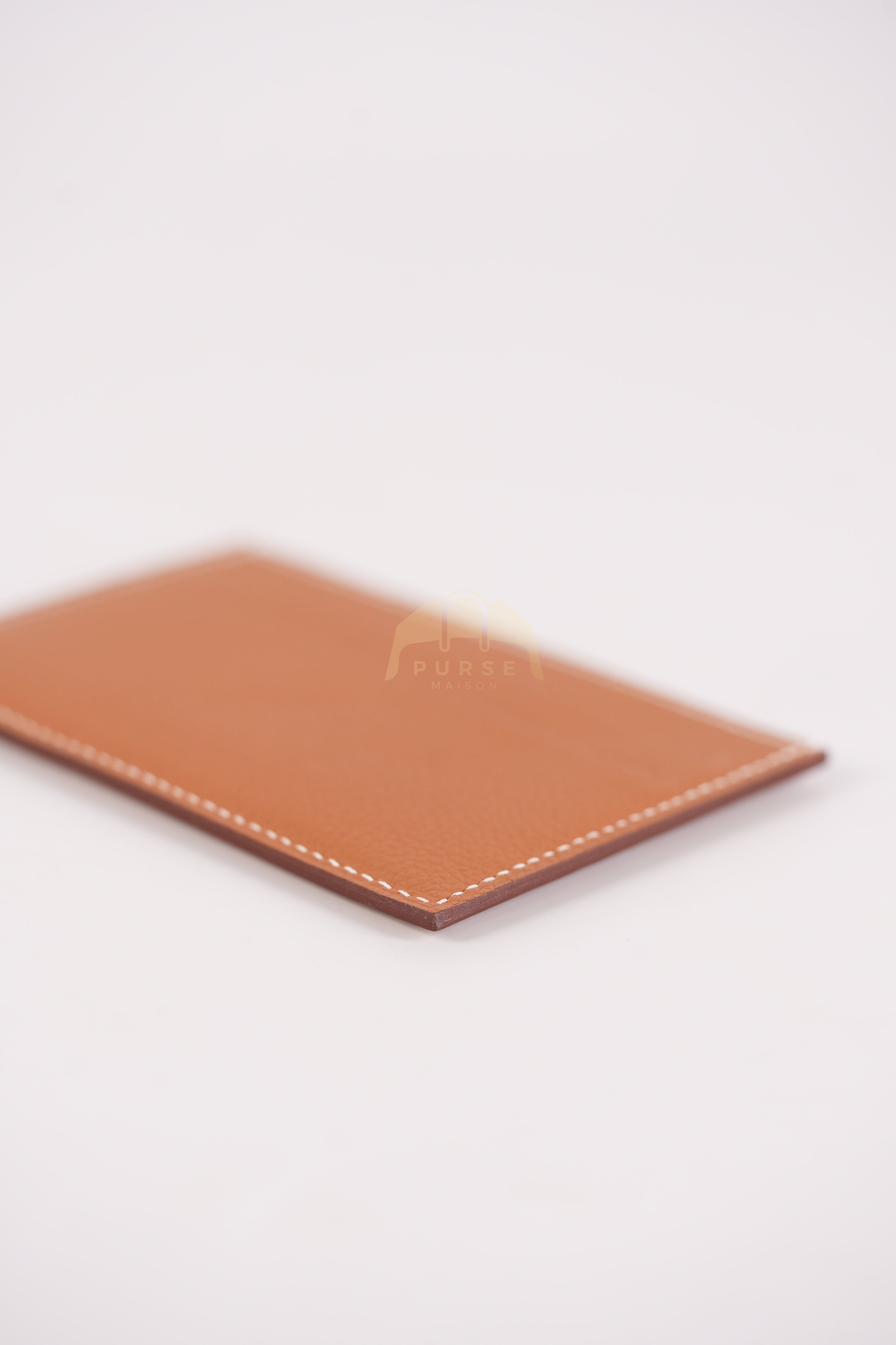 Citizen Twill Card Hold in Gold Evercolor Leather Stamp W (2024) | Purse Maison Luxury Bags Shop