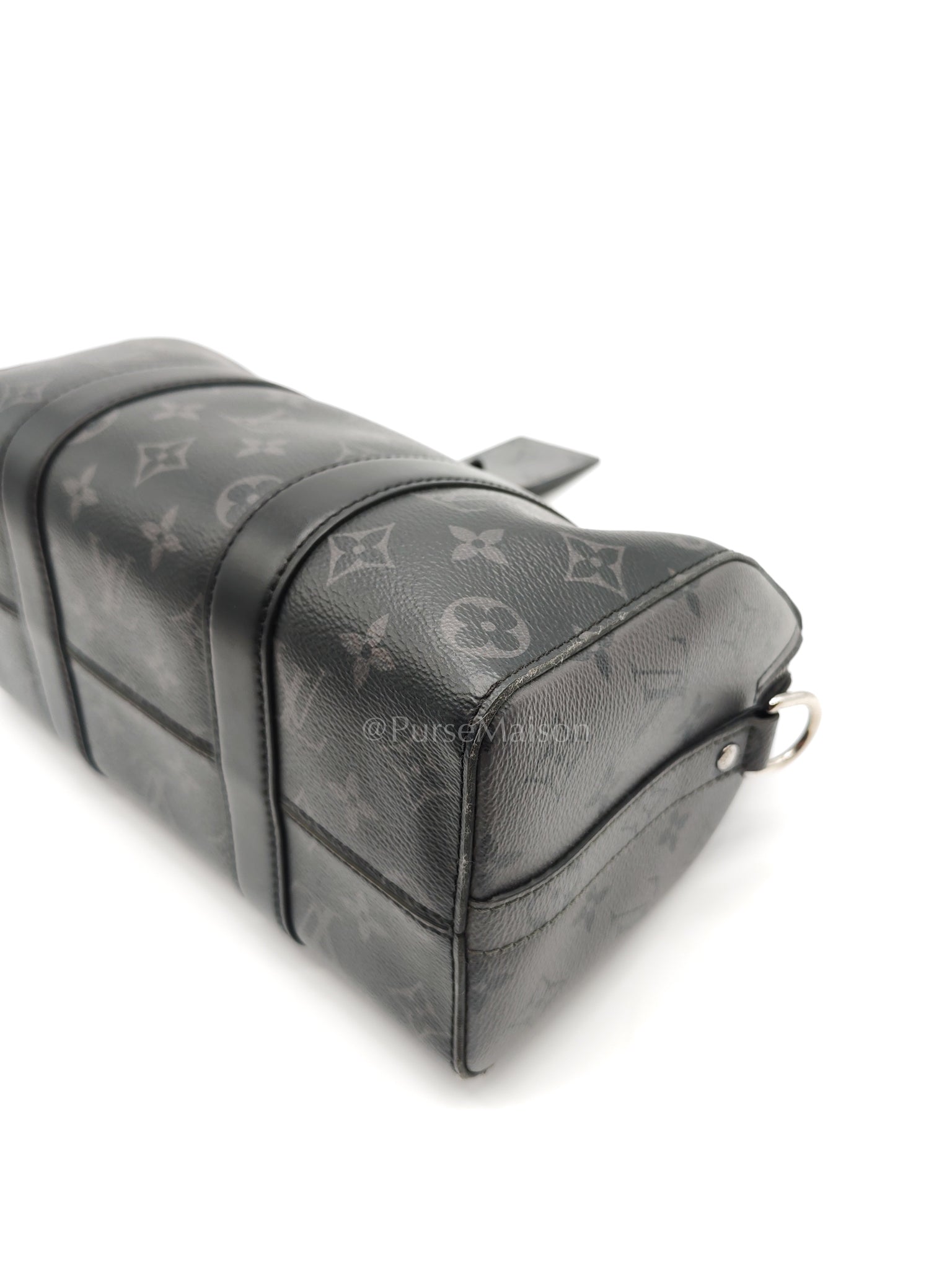 City Keepall Shoulder Bag in Monogram Eclipse Canvas (Microchip) | Purse Maison Luxury Bags Shop