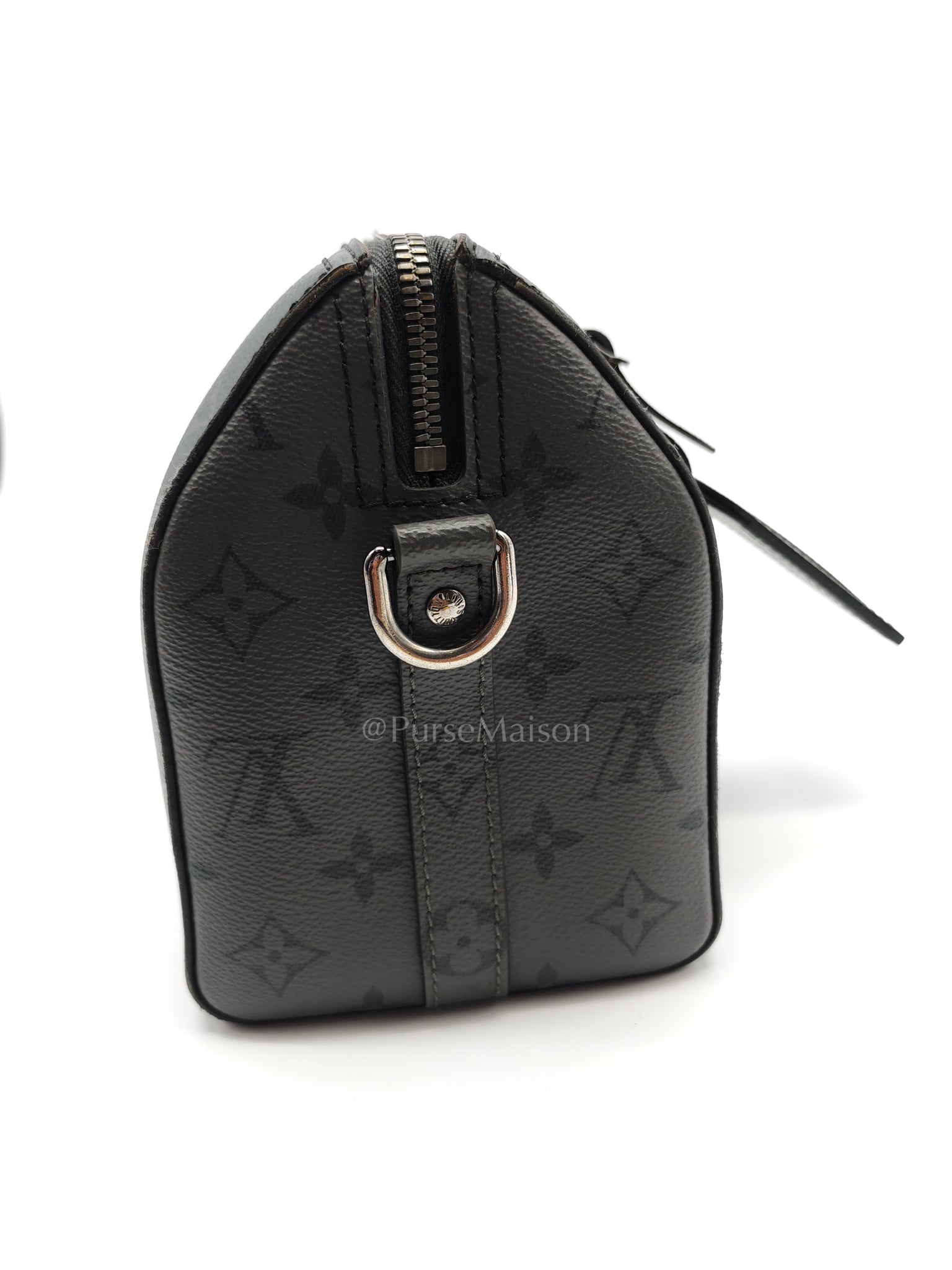 City Keepall Shoulder Bag in Monogram Eclipse Canvas (Microchip) | Purse Maison Luxury Bags Shop