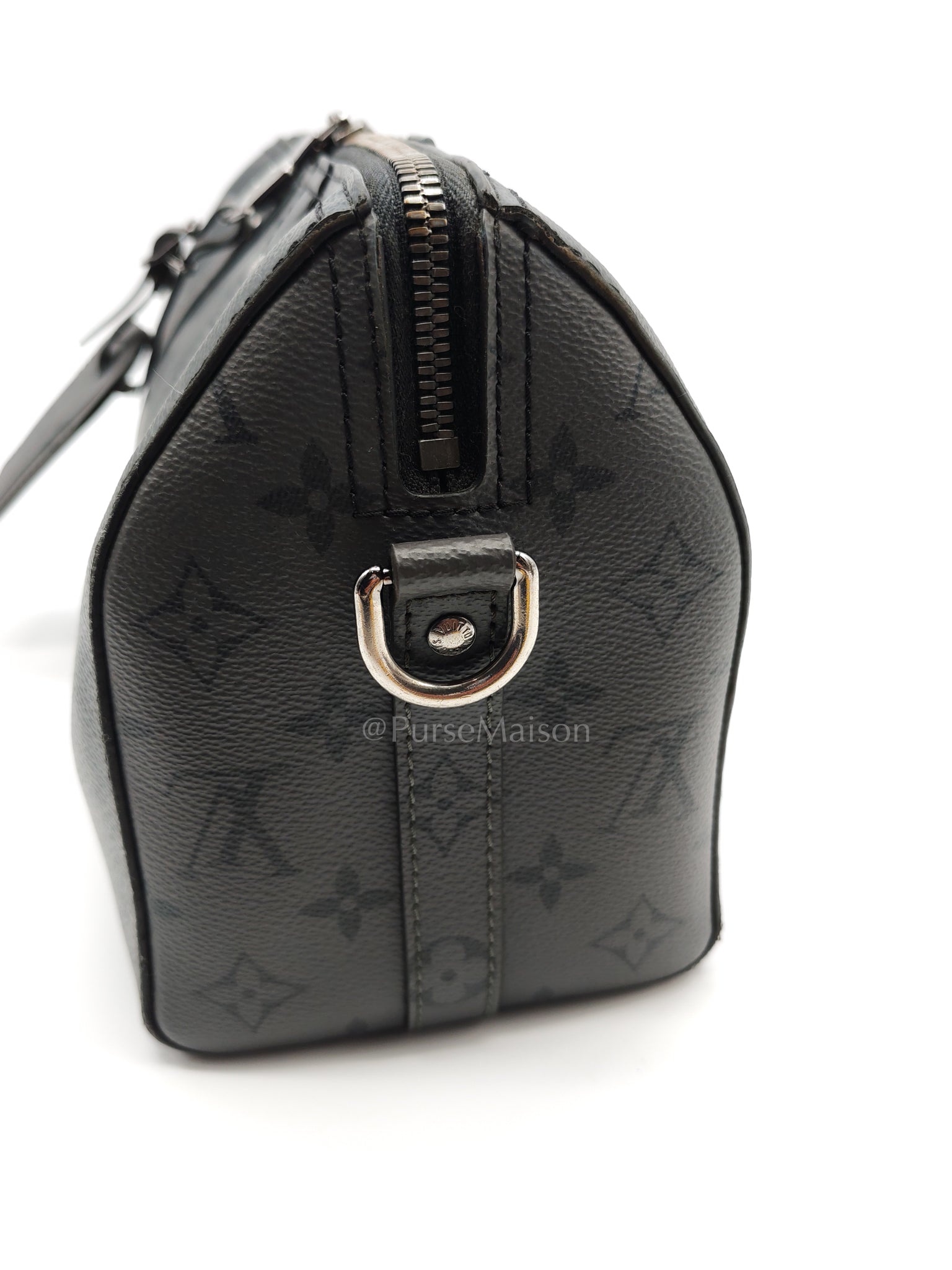 City Keepall Shoulder Bag in Monogram Eclipse Canvas (Microchip) | Purse Maison Luxury Bags Shop