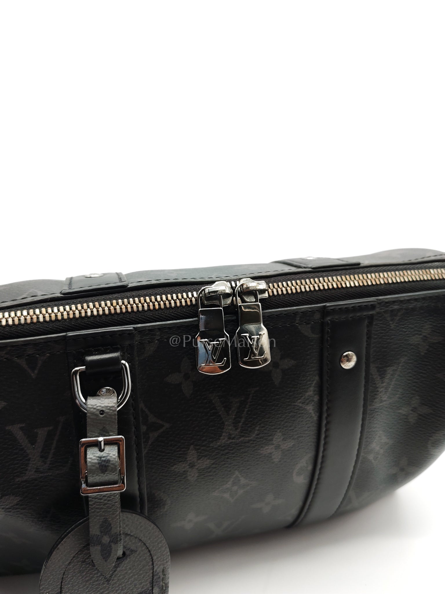City Keepall Shoulder Bag in Monogram Eclipse Canvas (Microchip) | Purse Maison Luxury Bags Shop