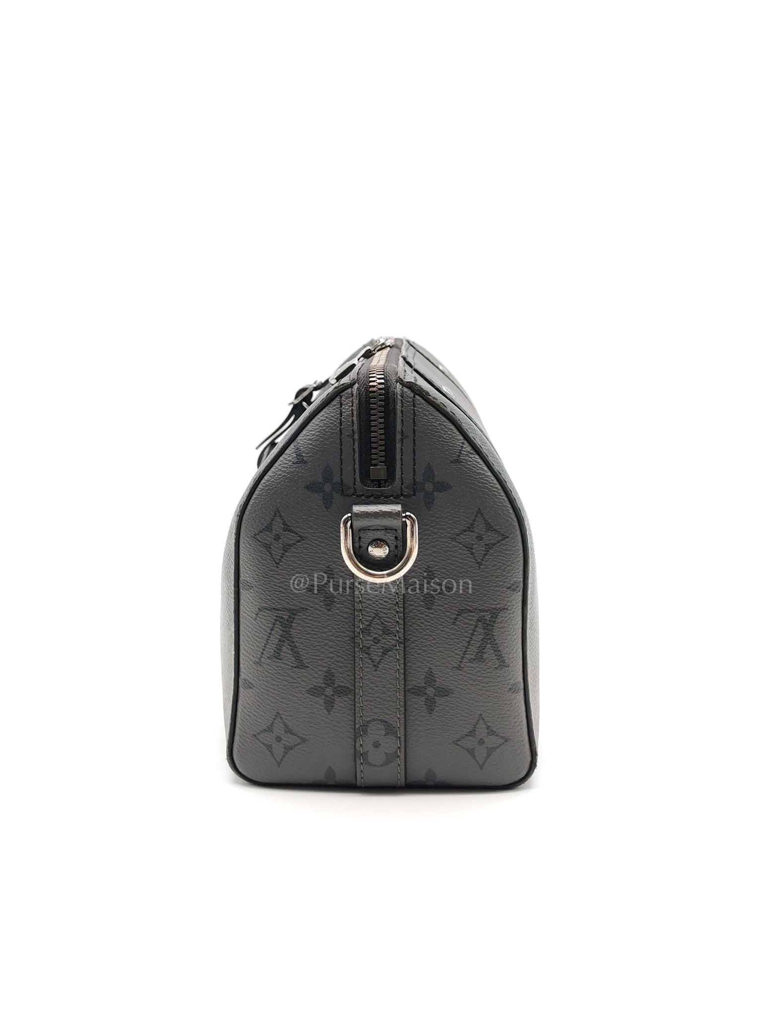 City Keepall Shoulder Bag in Monogram Eclipse Canvas (Microchip) | Purse Maison Luxury Bags Shop