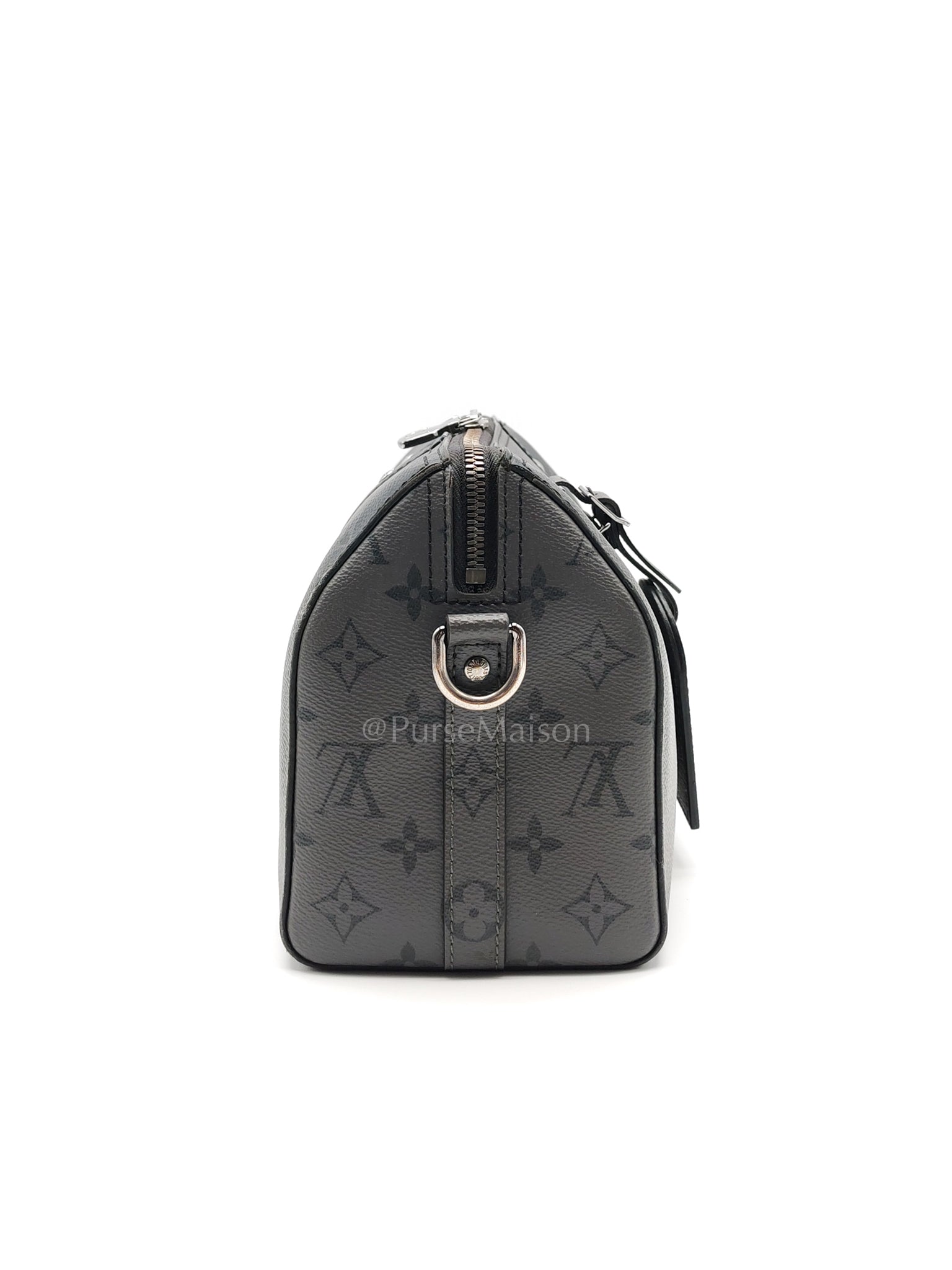 City Keepall Shoulder Bag in Monogram Eclipse Canvas (Microchip) | Purse Maison Luxury Bags Shop
