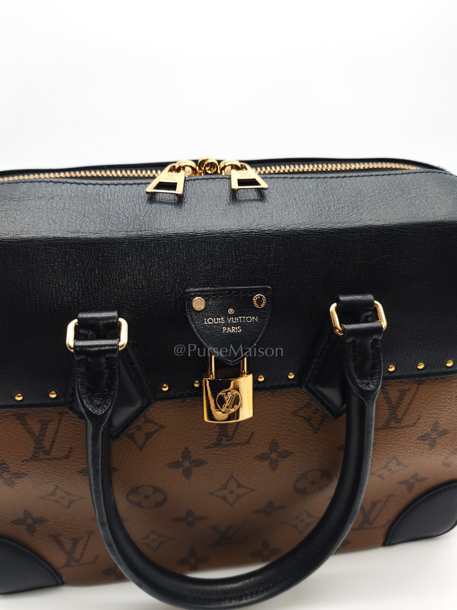 City Malle MM Monogram Reverse Canvas (Date code: BA0128) | Purse Maison Luxury Bags Shop