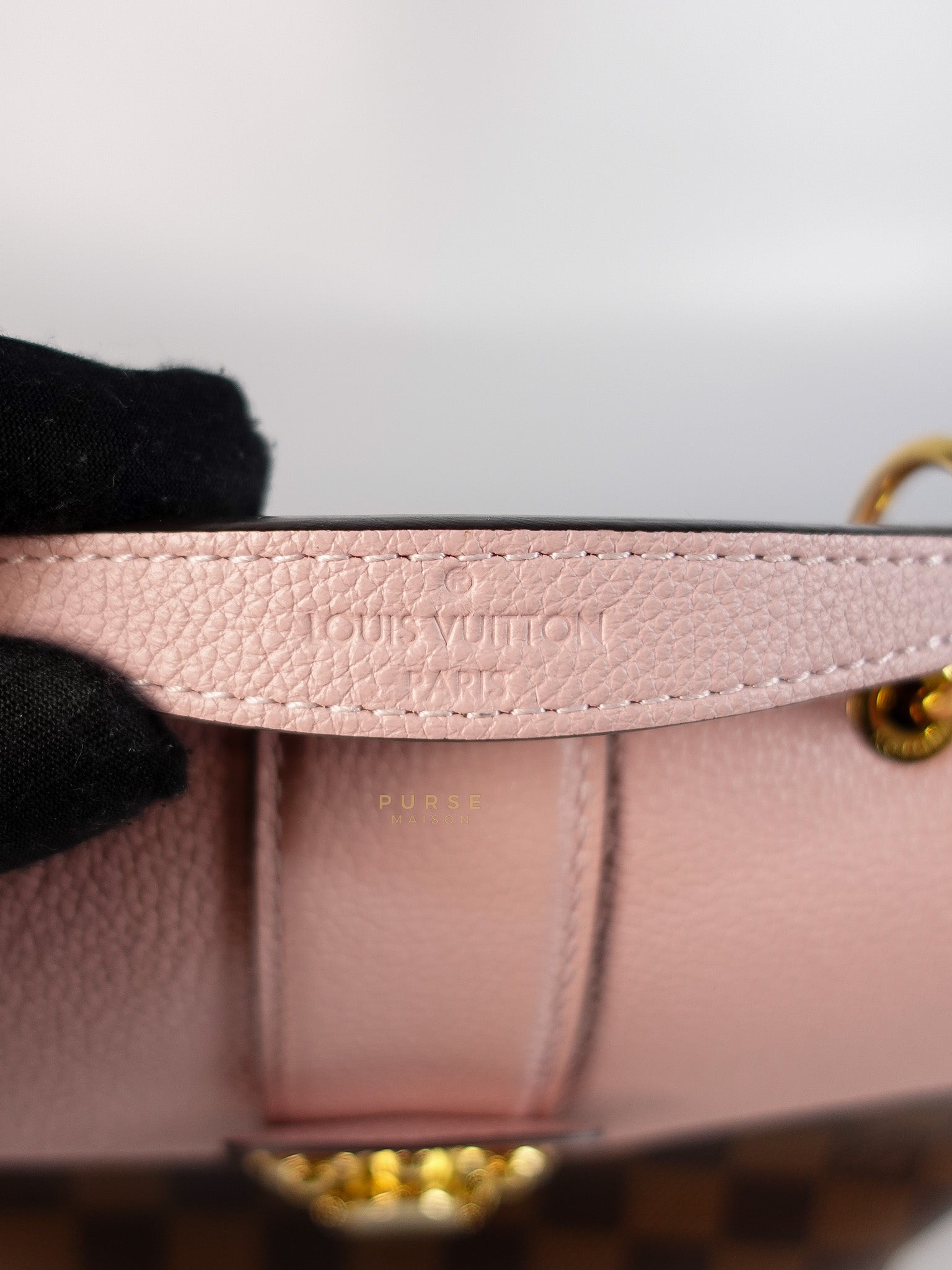 Clapton Back Pack In Brown & Pink Damier Ebene Canvas (Date Code: SR5109) | Purse Maison Luxury Bags Shop