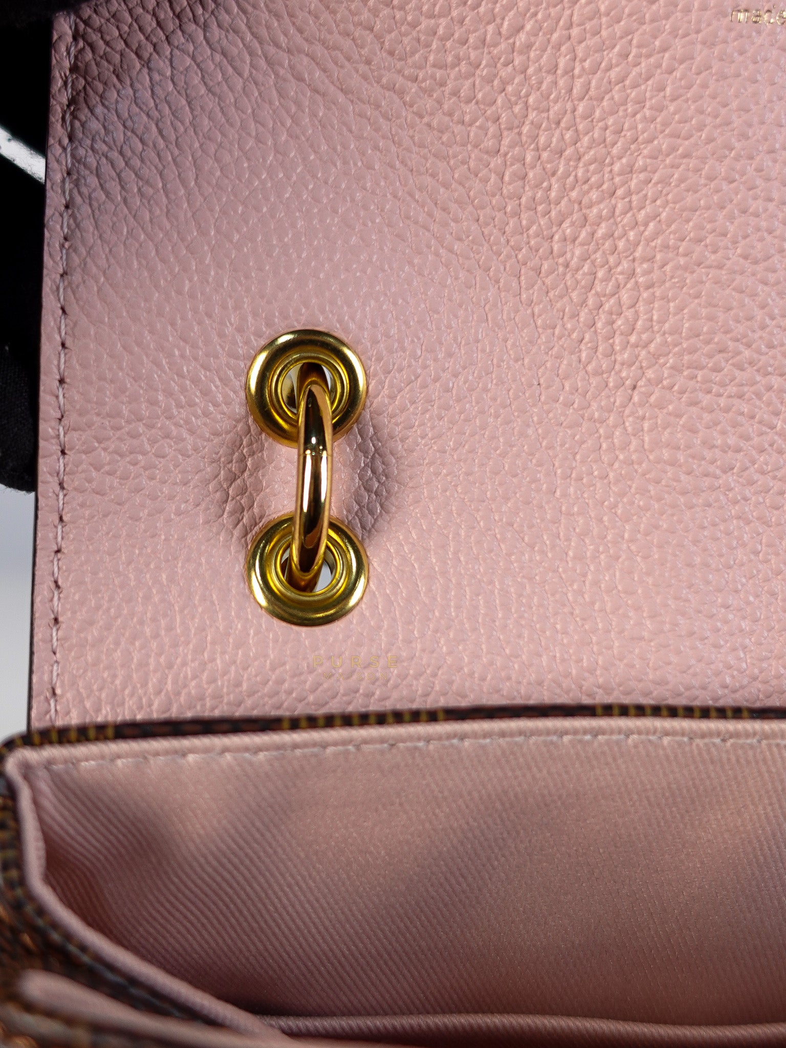 Clapton Back Pack In Brown & Pink Damier Ebene Canvas (Date Code: SR5109) | Purse Maison Luxury Bags Shop