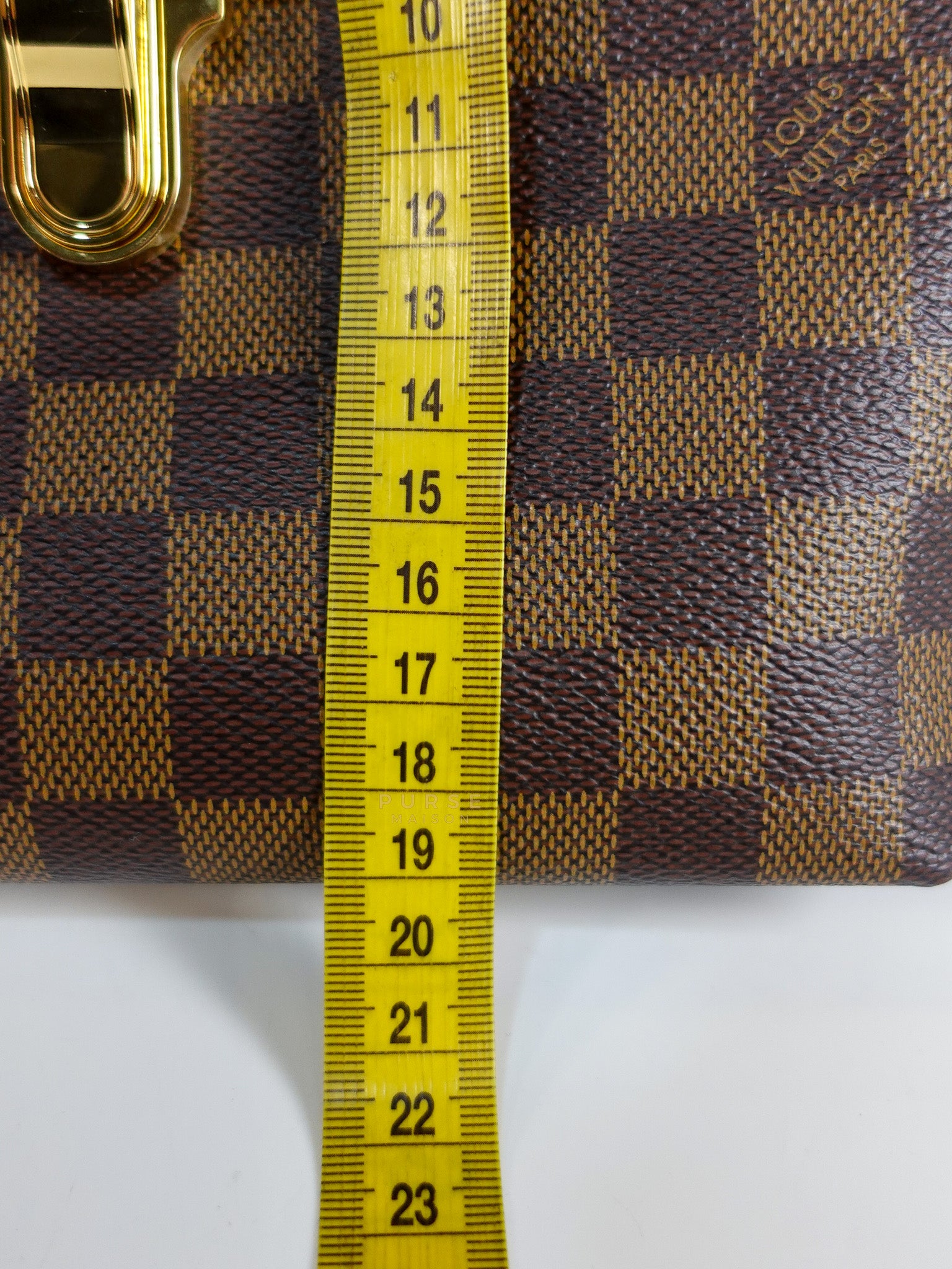 Clapton Back Pack In Brown & Pink Damier Ebene Canvas (Date Code: SR5109) | Purse Maison Luxury Bags Shop