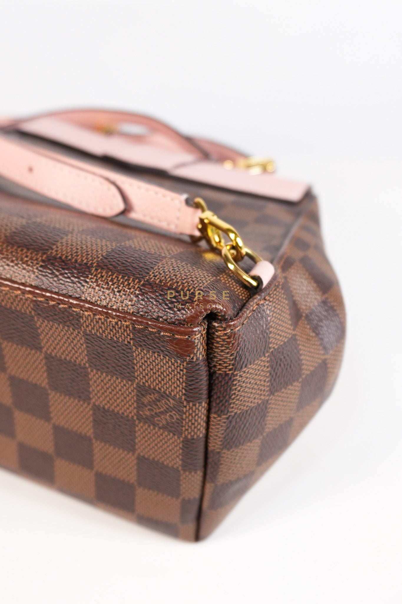 Clapton Backpack in Pink Damier Ebene Canvas (Date Code: SR 1108) | Purse Maison Luxury Bags Shop