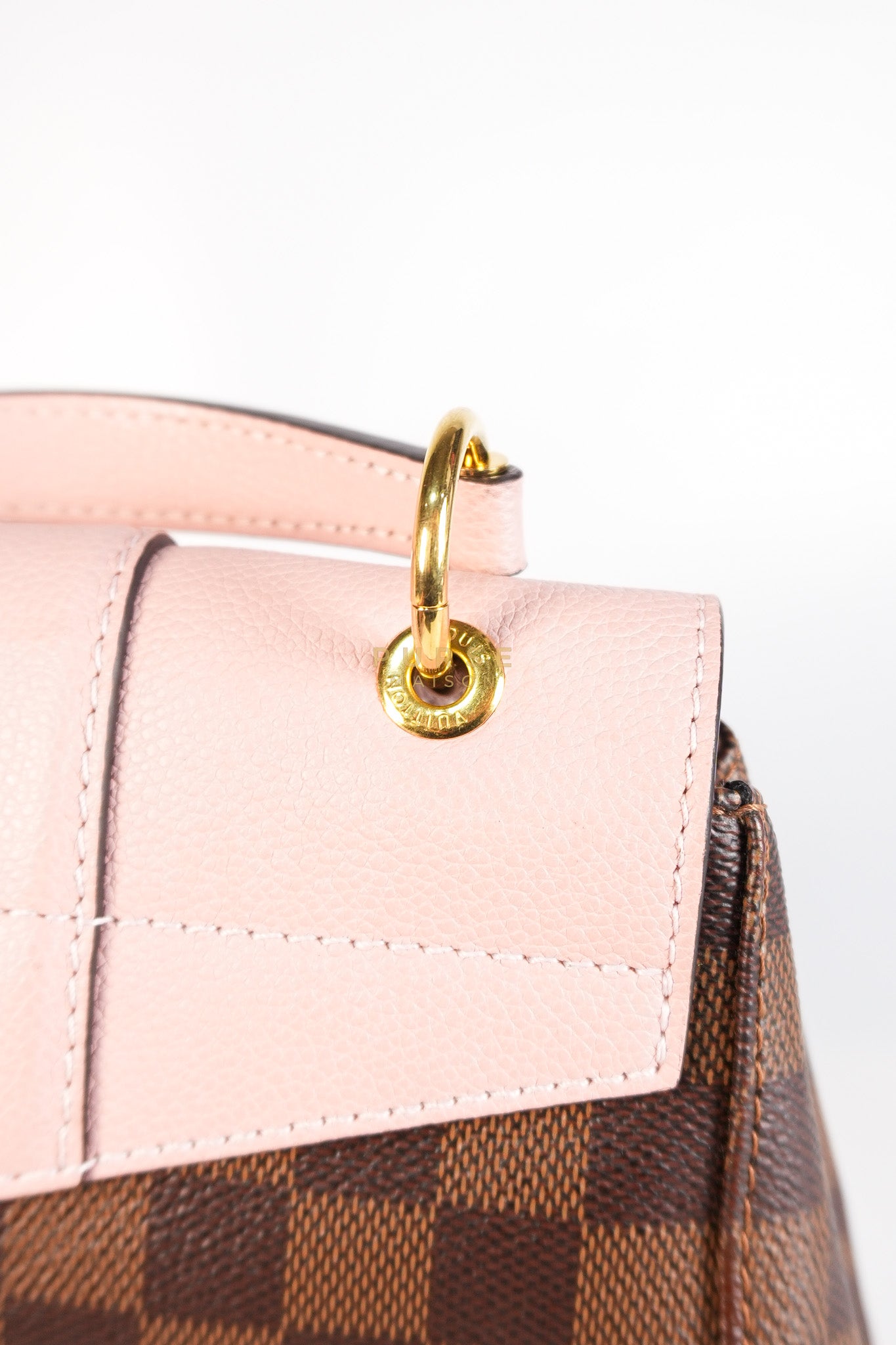 Clapton Backpack in Pink Damier Ebene Canvas (Date Code: SR 1108) | Purse Maison Luxury Bags Shop