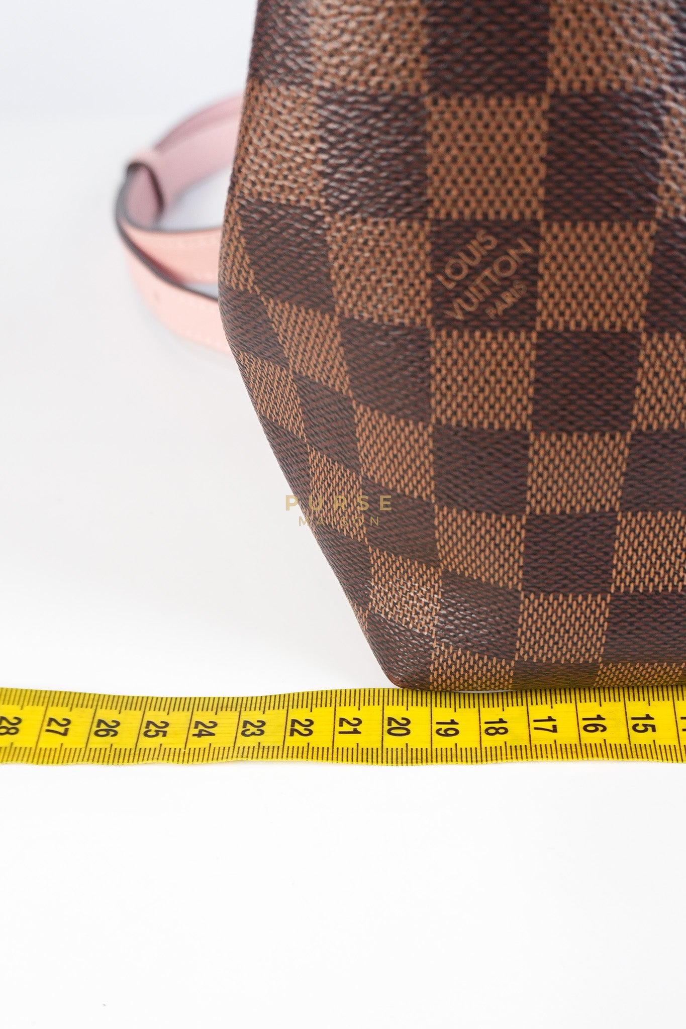 Clapton Backpack in Pink Damier Ebene Canvas (Date Code: SR 1108) | Purse Maison Luxury Bags Shop