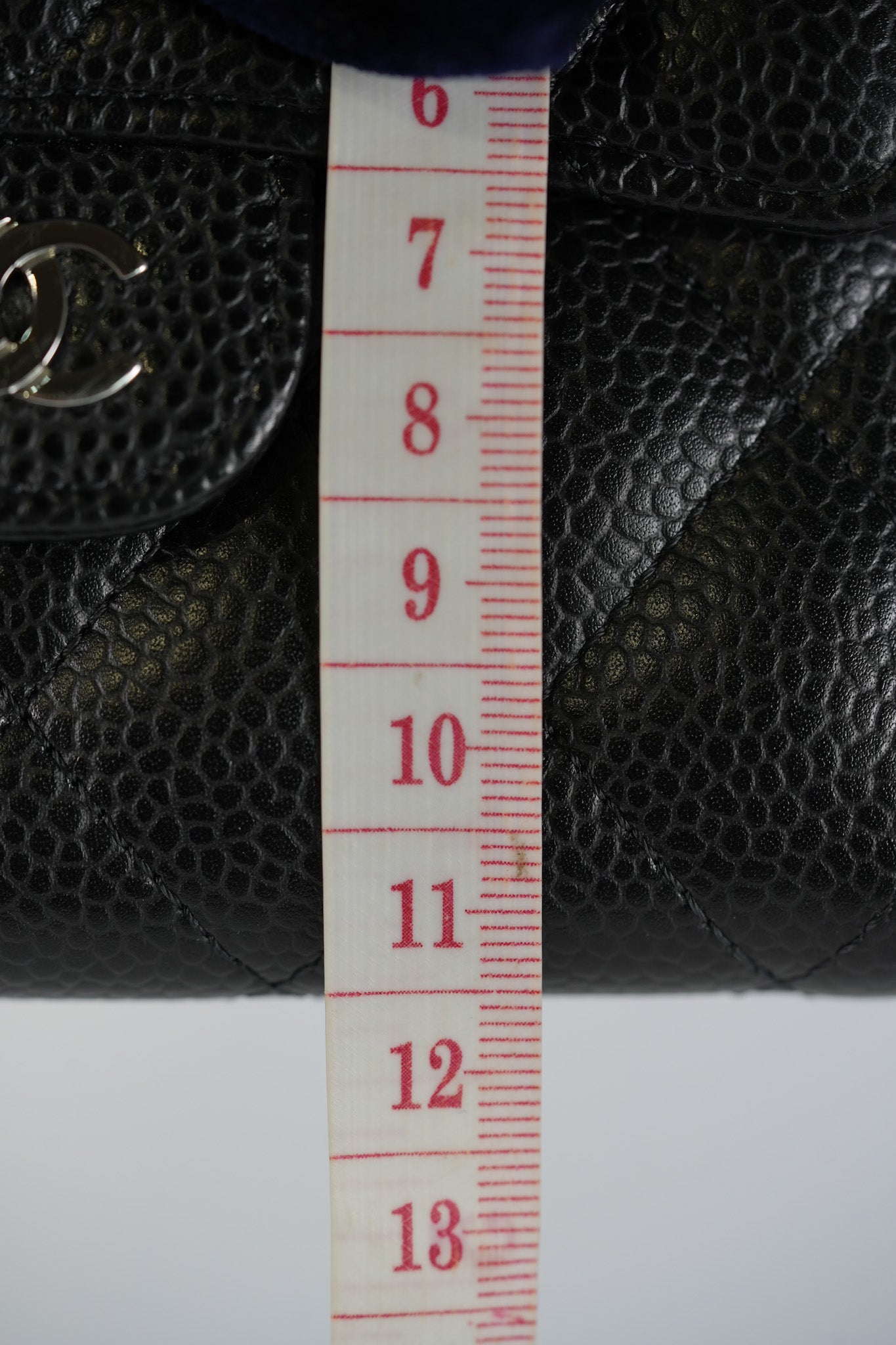 Classic Compact Wallet in Black Caviar Leather and Silver Hardware Series 31 | Purse Maison Luxury Bags Shop