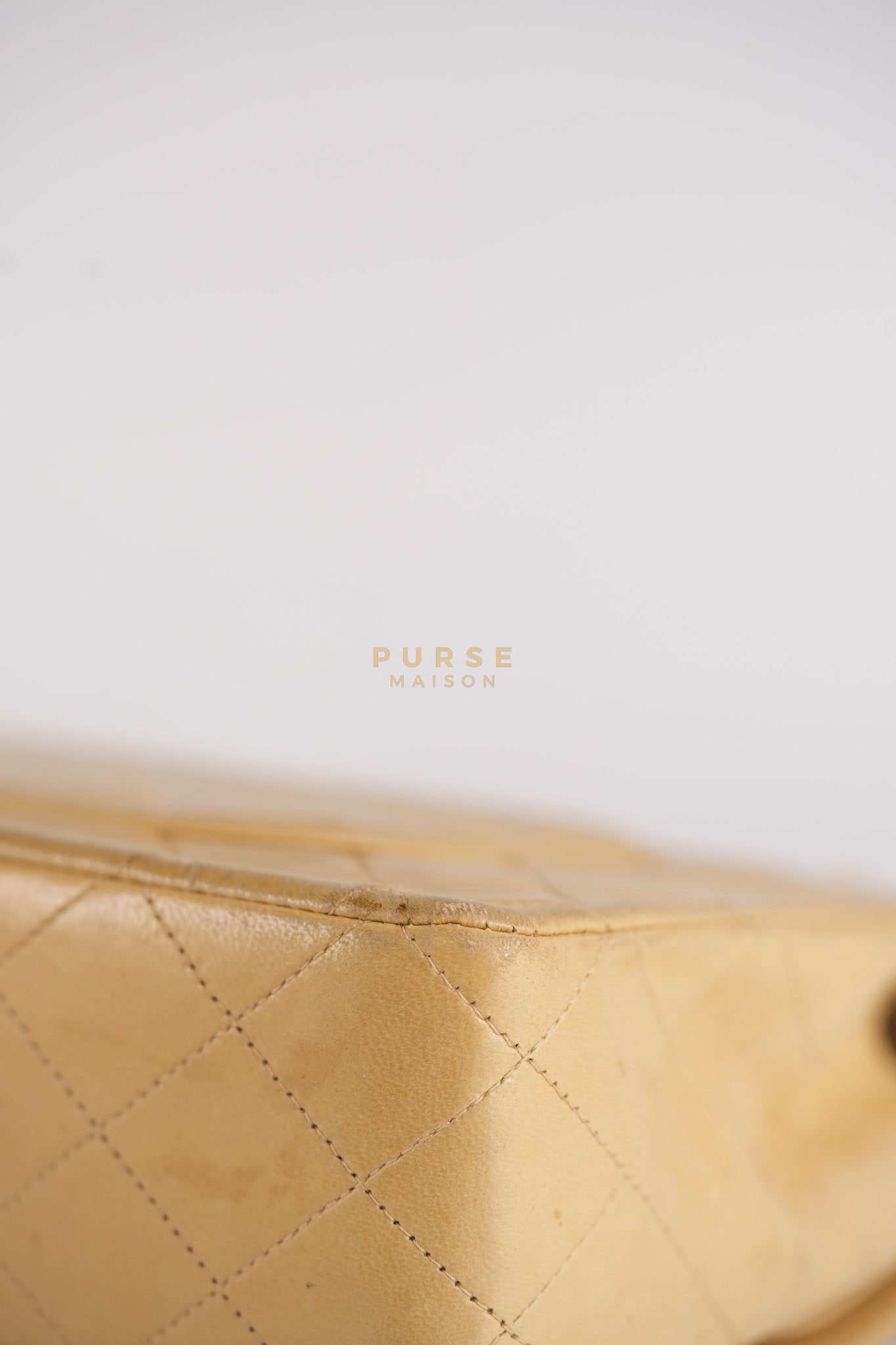 Classic Double Flap in Medium Vintage Lambskin Leather 24k Gold Hardware Series 7 | Purse Maison Luxury Bags Shop