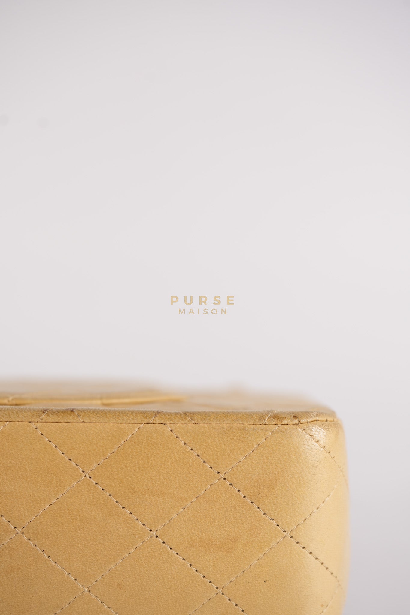 Classic Double Flap in Medium Vintage Lambskin Leather 24k Gold Hardware Series 7 | Purse Maison Luxury Bags Shop