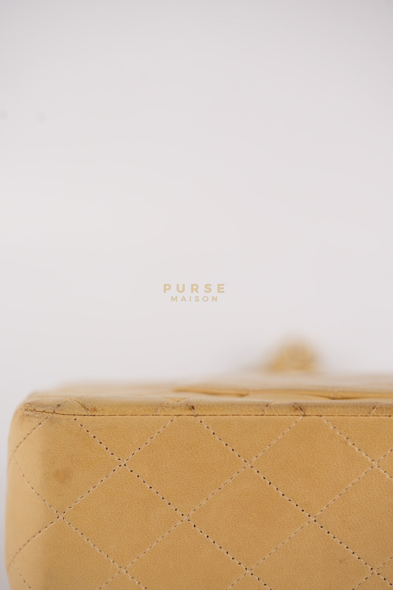 Classic Double Flap in Medium Vintage Lambskin Leather 24k Gold Hardware Series 7 | Purse Maison Luxury Bags Shop