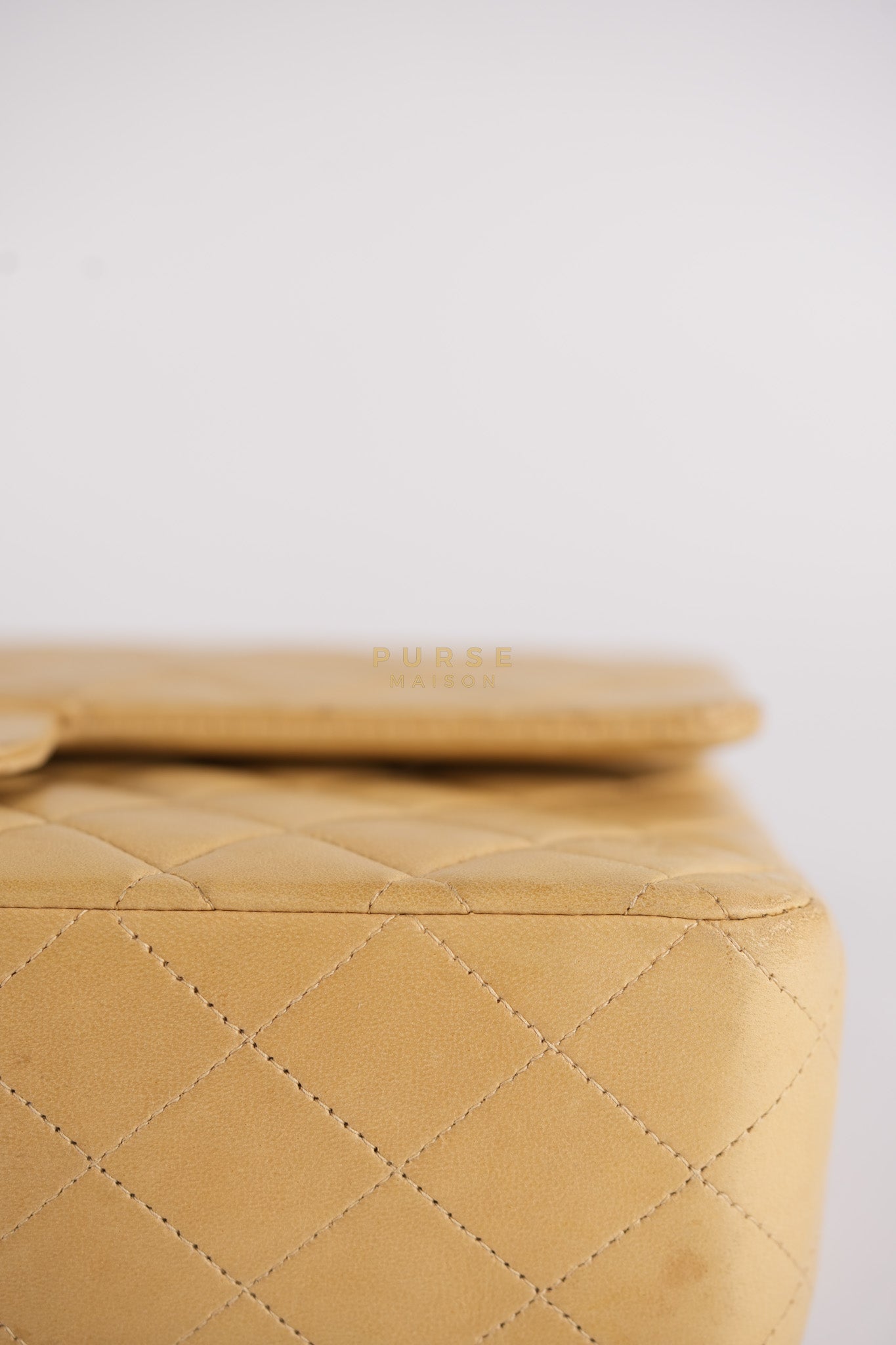 Classic Double Flap in Medium Vintage Lambskin Leather 24k Gold Hardware Series 7 | Purse Maison Luxury Bags Shop