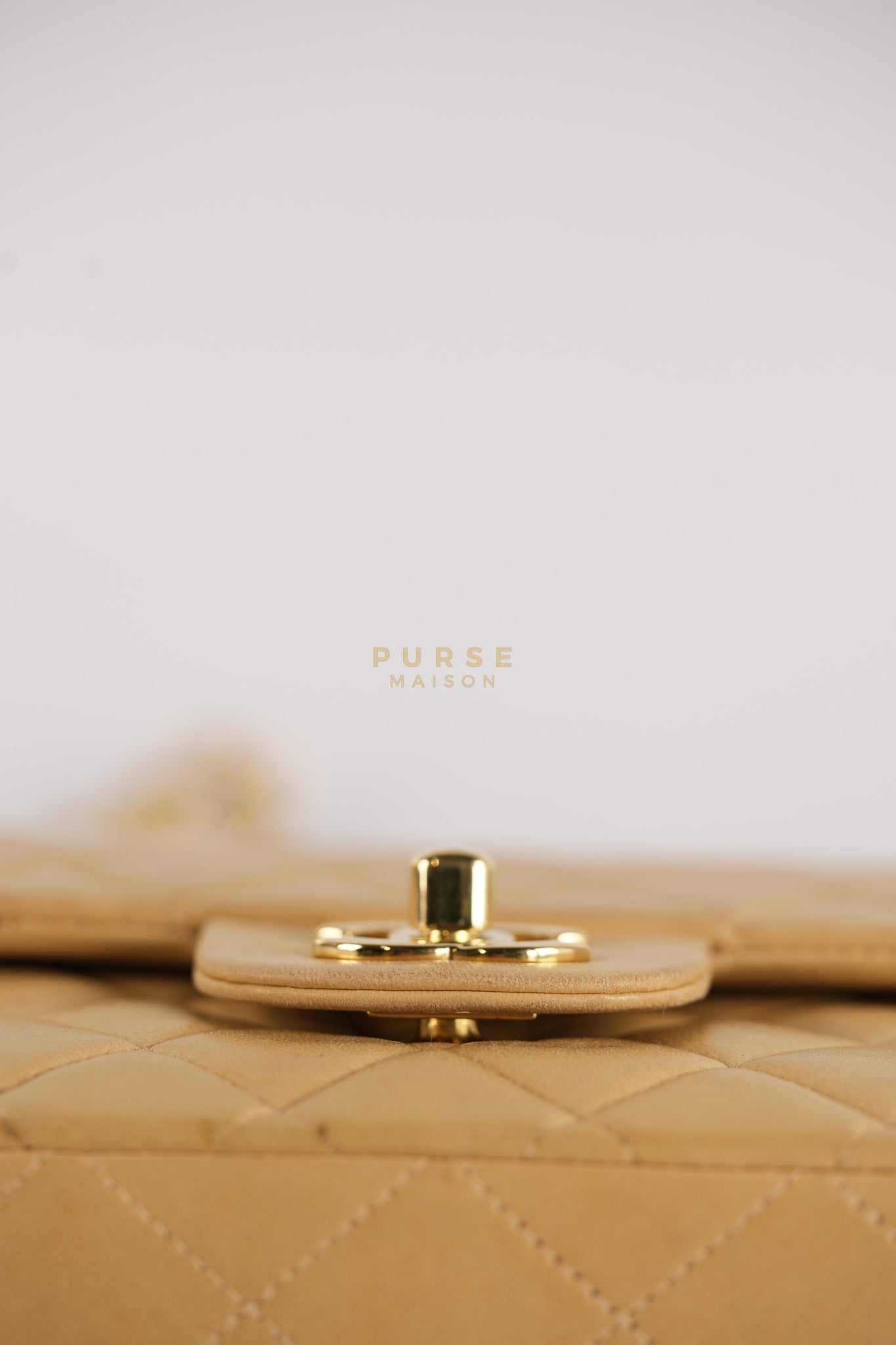 Classic Double Flap in Medium Vintage Lambskin Leather 24k Gold Hardware Series 7 | Purse Maison Luxury Bags Shop