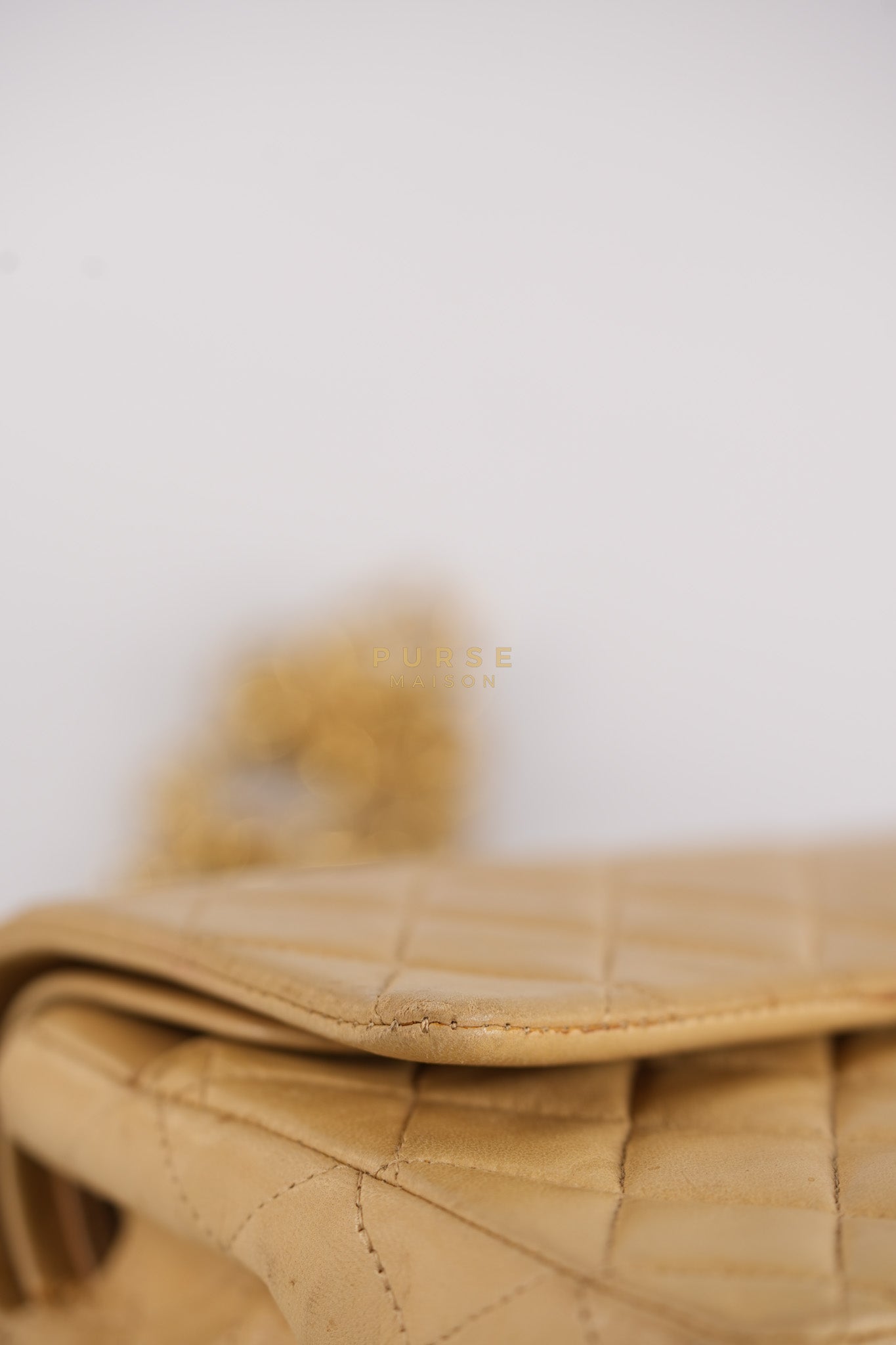 Classic Double Flap in Medium Vintage Lambskin Leather 24k Gold Hardware Series 7 | Purse Maison Luxury Bags Shop