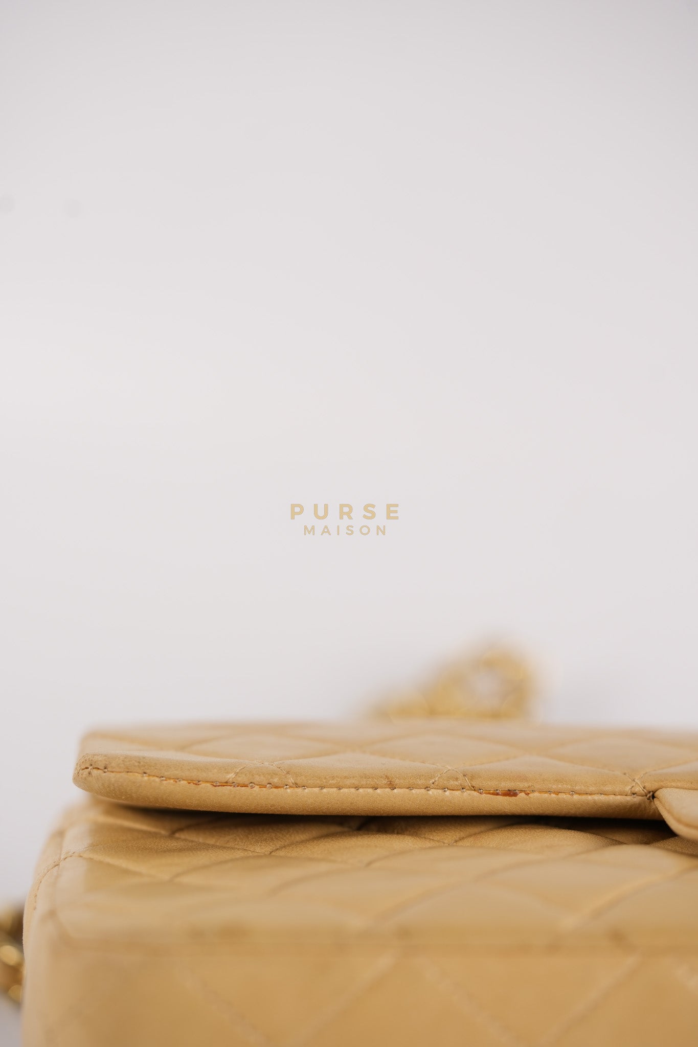 Classic Double Flap in Medium Vintage Lambskin Leather 24k Gold Hardware Series 7 | Purse Maison Luxury Bags Shop