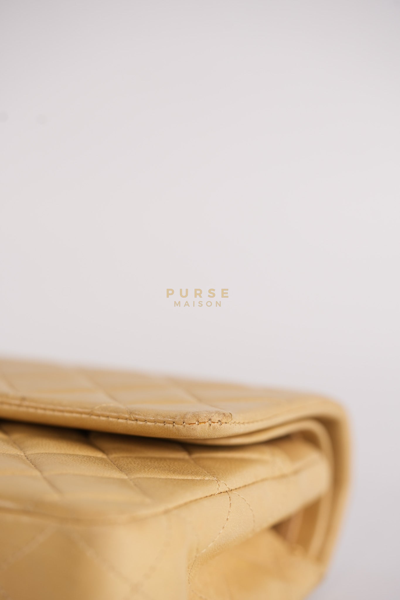 Classic Double Flap in Medium Vintage Lambskin Leather 24k Gold Hardware Series 7 | Purse Maison Luxury Bags Shop