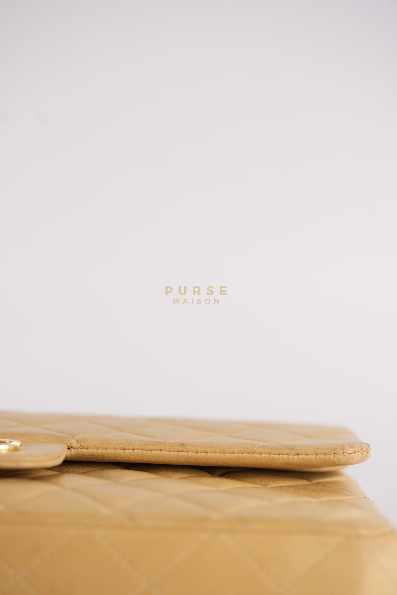 Classic Double Flap in Medium Vintage Lambskin Leather 24k Gold Hardware Series 7 | Purse Maison Luxury Bags Shop