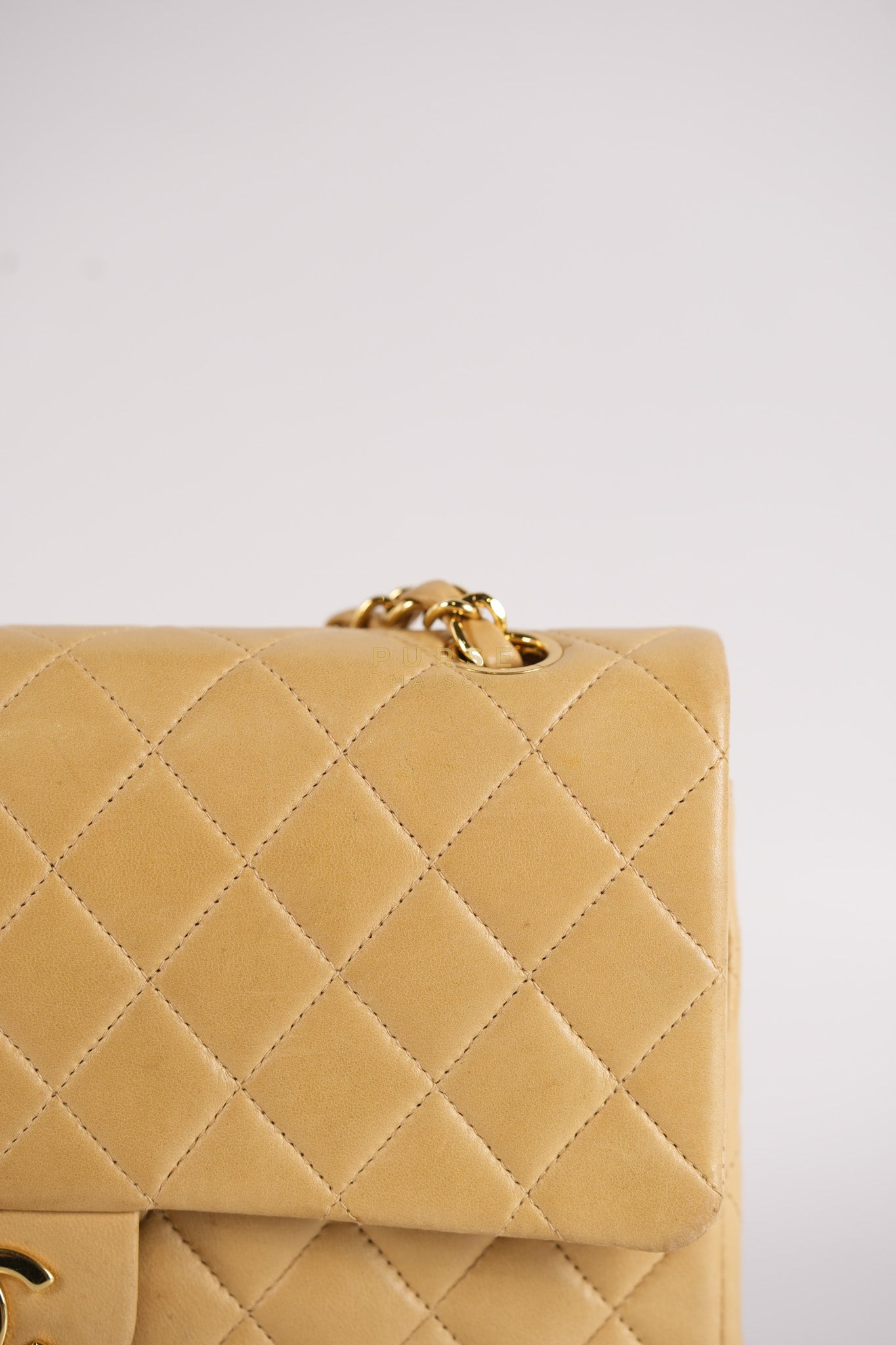 Classic Double Flap in Medium Vintage Lambskin Leather 24k Gold Hardware Series 7 | Purse Maison Luxury Bags Shop
