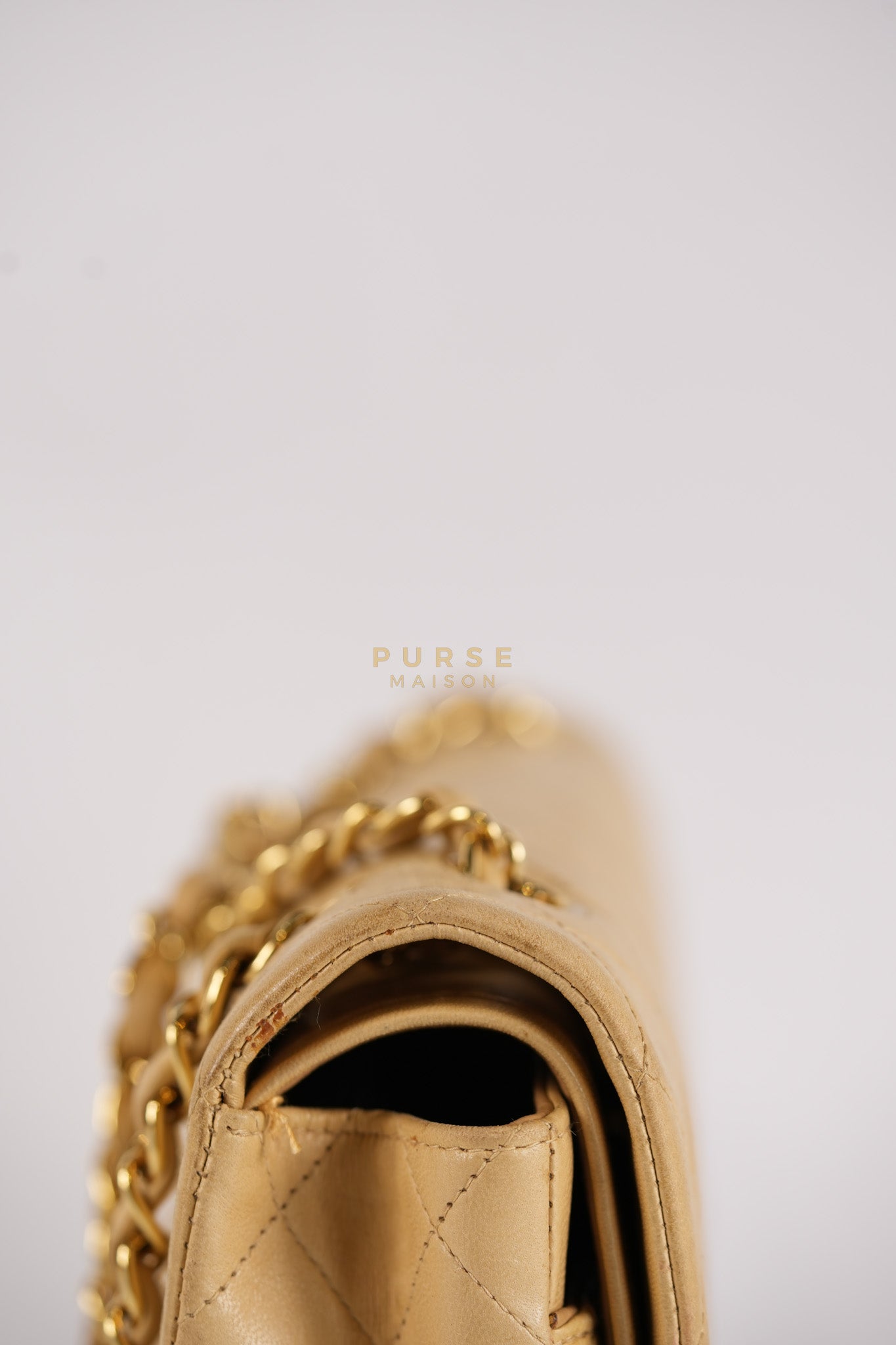 Classic Double Flap in Medium Vintage Lambskin Leather 24k Gold Hardware Series 7 | Purse Maison Luxury Bags Shop