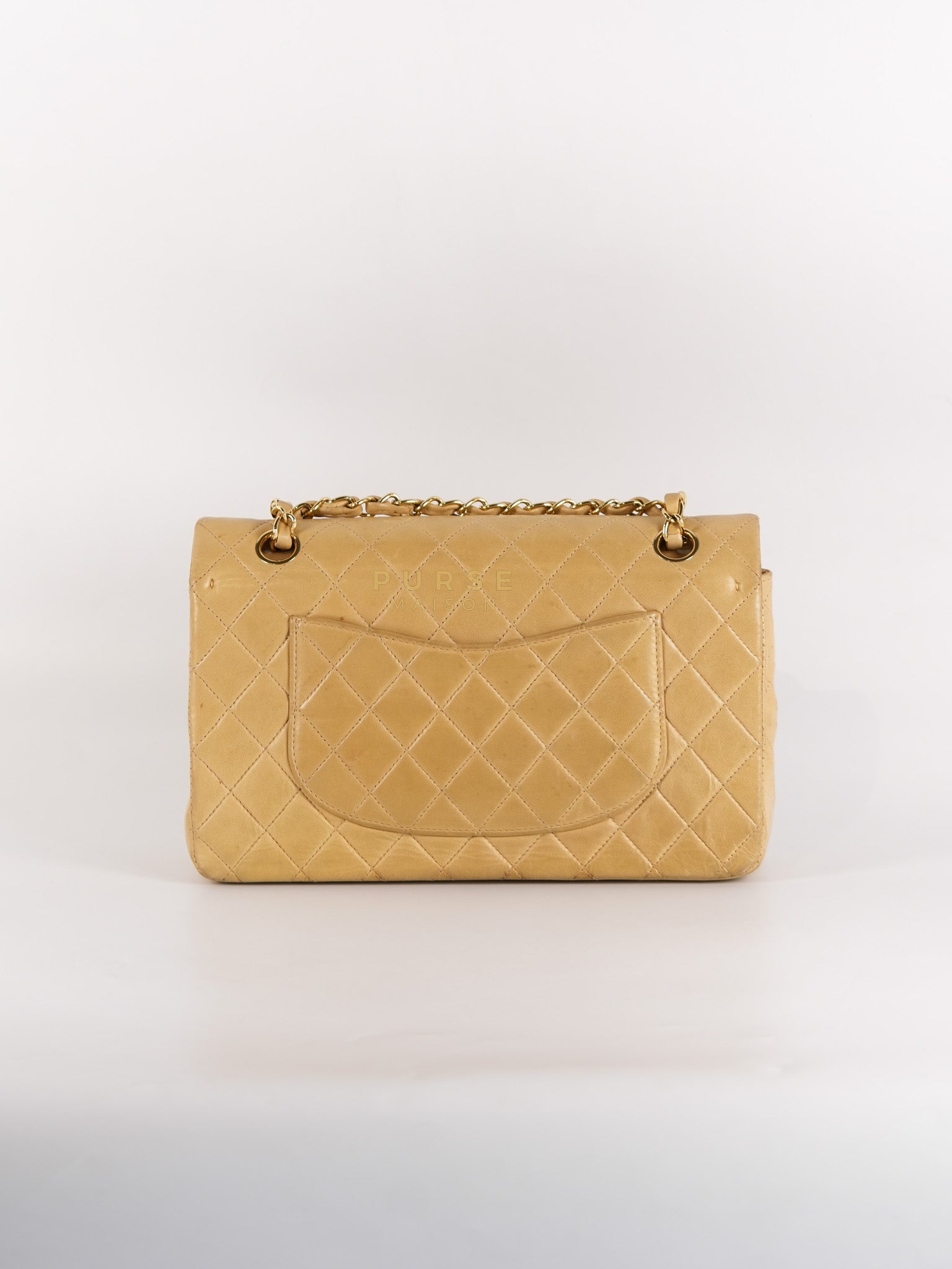 Classic Double Flap in Medium Vintage Lambskin Leather 24k Gold Hardware Series 7 | Purse Maison Luxury Bags Shop