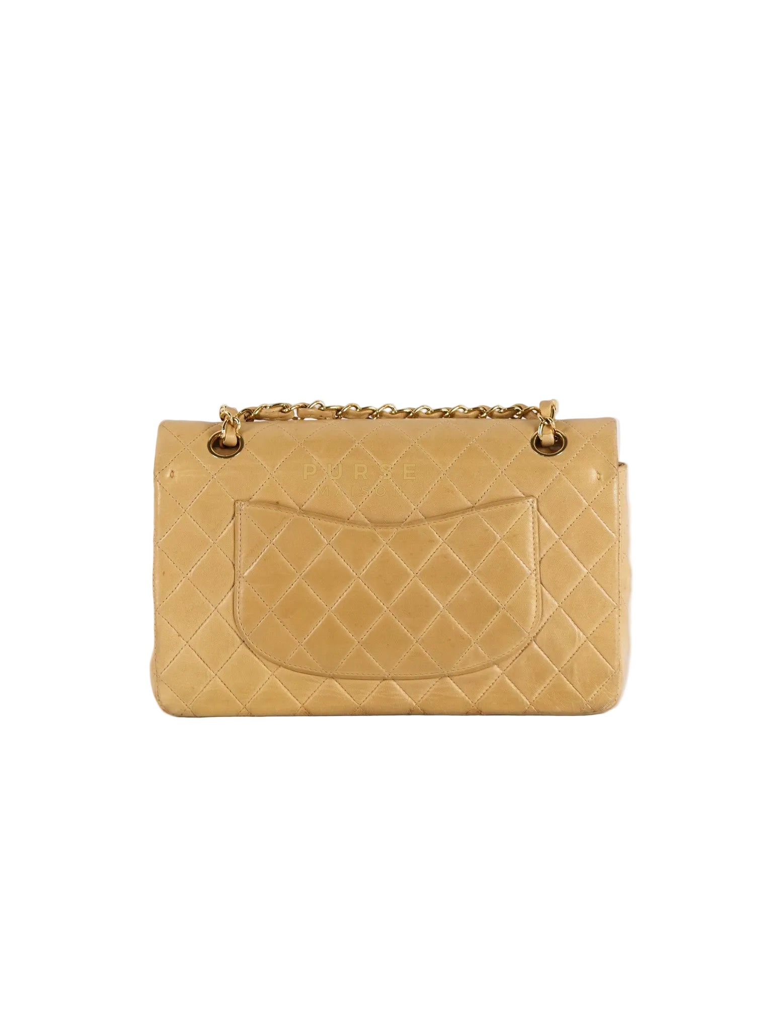 Classic Double Flap in Medium Vintage Lambskin Leather 24k Gold Hardware Series 7 | Purse Maison Luxury Bags Shop