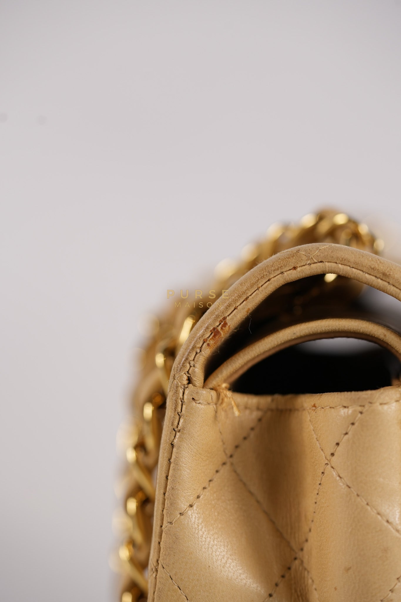 Classic Double Flap in Medium Vintage Lambskin Leather 24k Gold Hardware Series 7 | Purse Maison Luxury Bags Shop