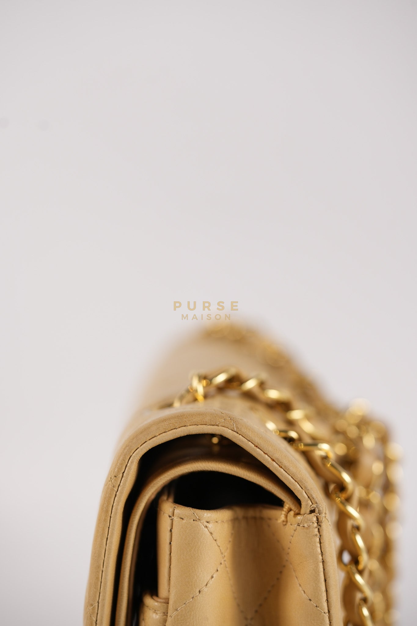 Classic Double Flap in Medium Vintage Lambskin Leather 24k Gold Hardware Series 7 | Purse Maison Luxury Bags Shop