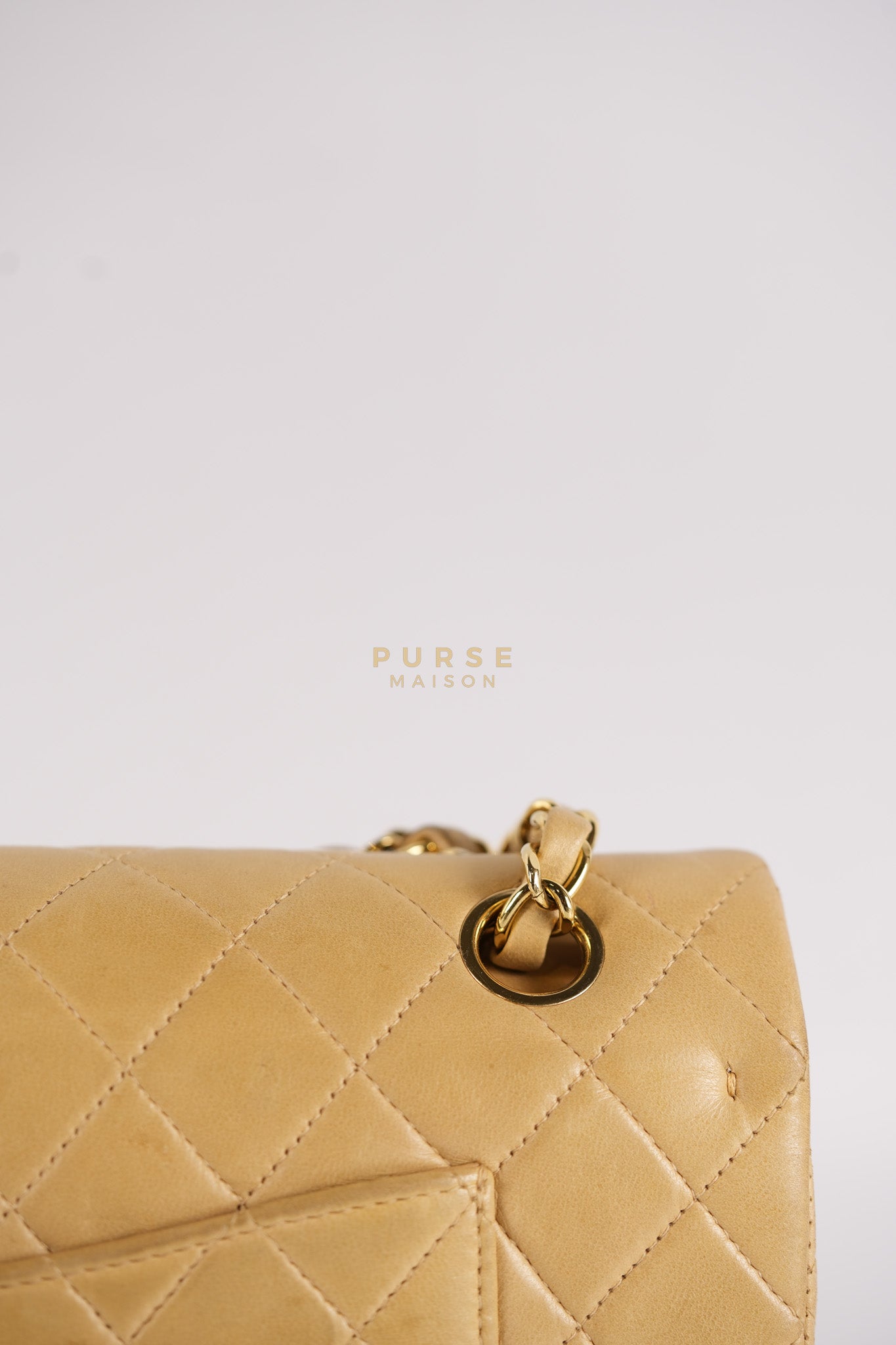 Classic Double Flap in Medium Vintage Lambskin Leather 24k Gold Hardware Series 7 | Purse Maison Luxury Bags Shop
