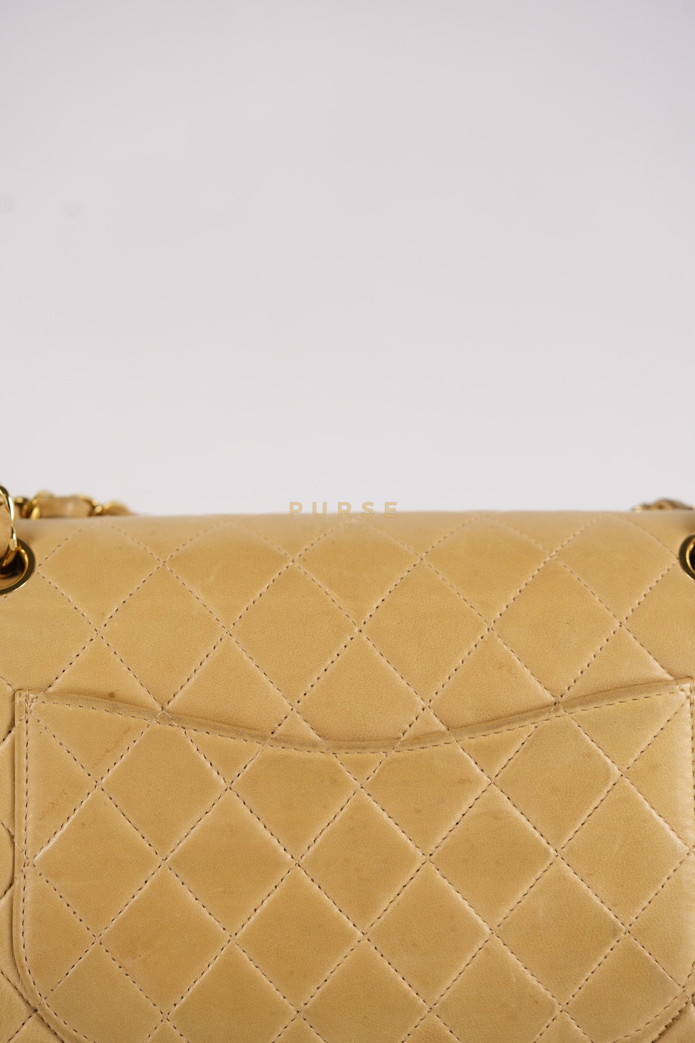 Classic Double Flap in Medium Vintage Lambskin Leather 24k Gold Hardware Series 7 | Purse Maison Luxury Bags Shop