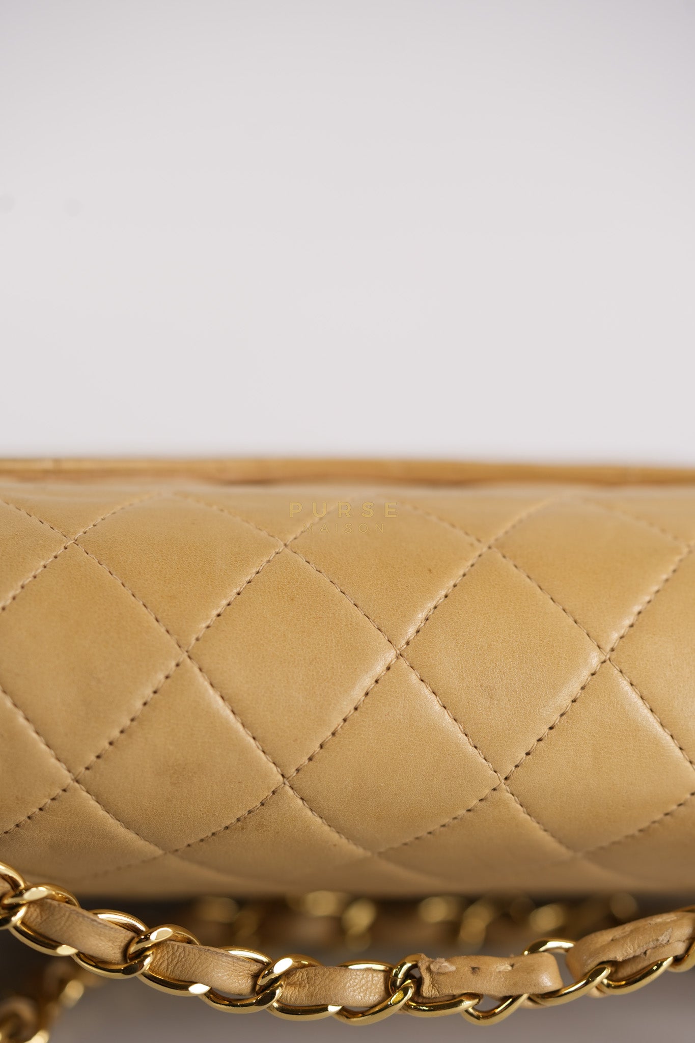 Classic Double Flap in Medium Vintage Lambskin Leather 24k Gold Hardware Series 7 | Purse Maison Luxury Bags Shop