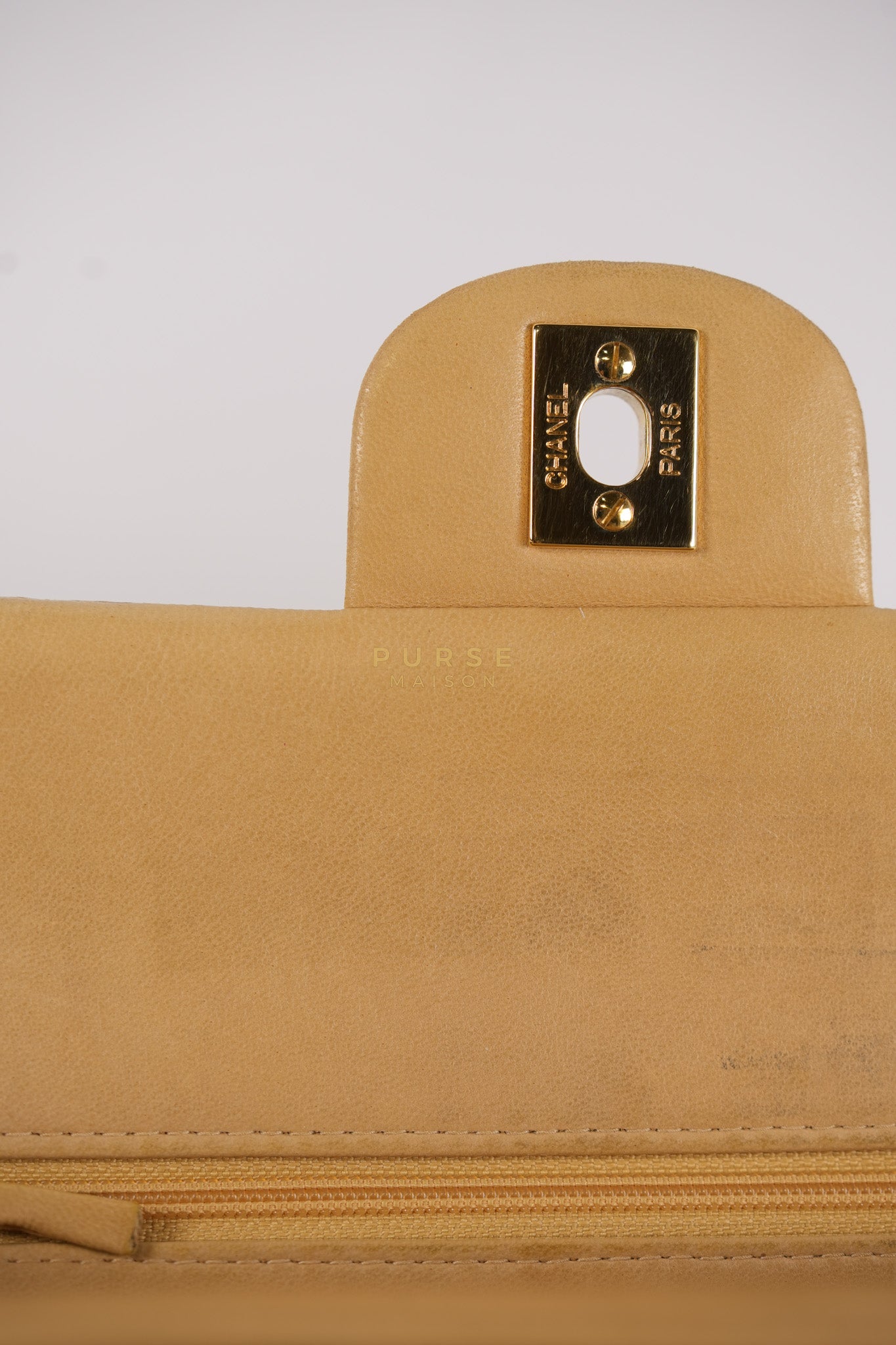 Classic Double Flap in Medium Vintage Lambskin Leather 24k Gold Hardware Series 7 | Purse Maison Luxury Bags Shop