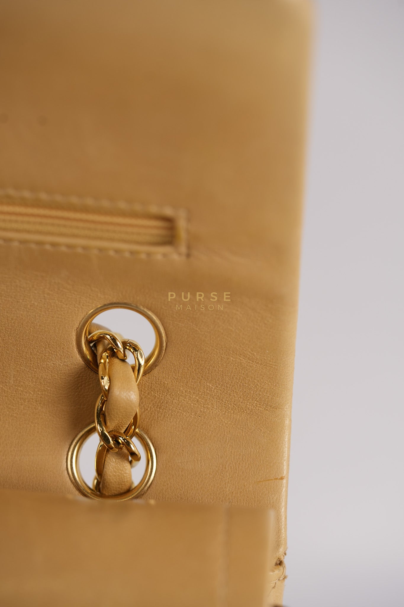 Classic Double Flap in Medium Vintage Lambskin Leather 24k Gold Hardware Series 7 | Purse Maison Luxury Bags Shop