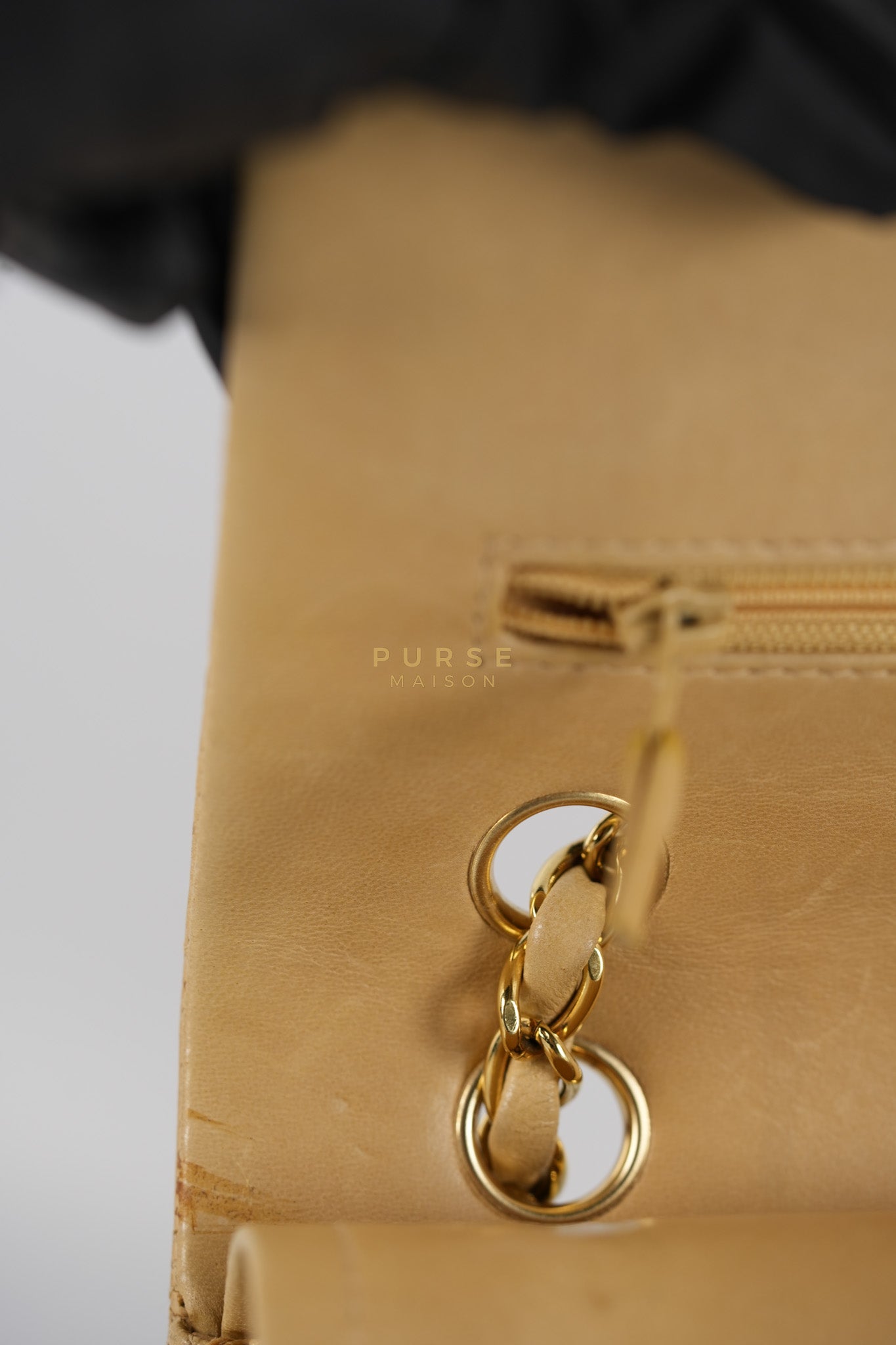 Classic Double Flap in Medium Vintage Lambskin Leather 24k Gold Hardware Series 7 | Purse Maison Luxury Bags Shop