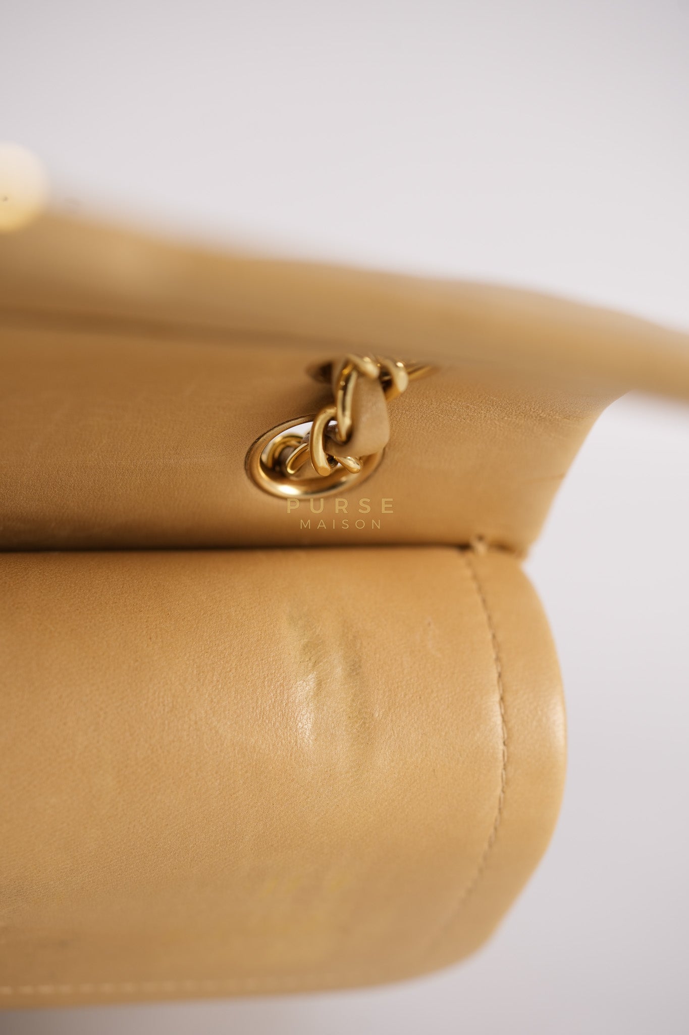 Classic Double Flap in Medium Vintage Lambskin Leather 24k Gold Hardware Series 7 | Purse Maison Luxury Bags Shop