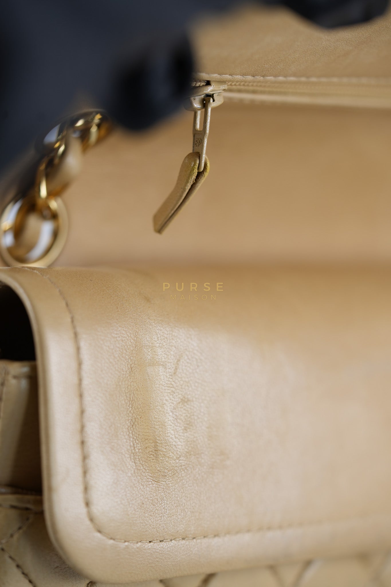 Classic Double Flap in Medium Vintage Lambskin Leather 24k Gold Hardware Series 7 | Purse Maison Luxury Bags Shop
