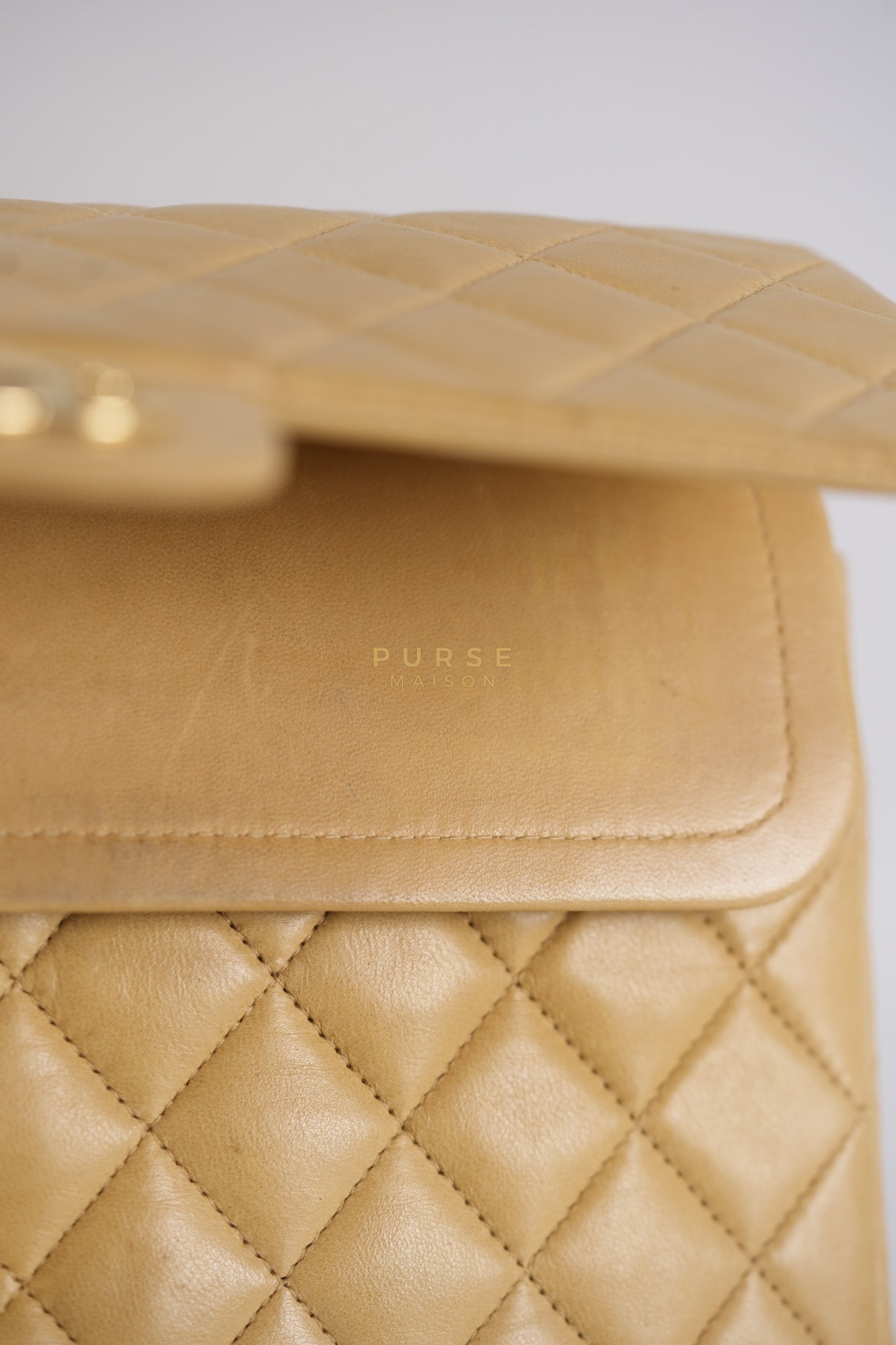 Classic Double Flap in Medium Vintage Lambskin Leather 24k Gold Hardware Series 7 | Purse Maison Luxury Bags Shop