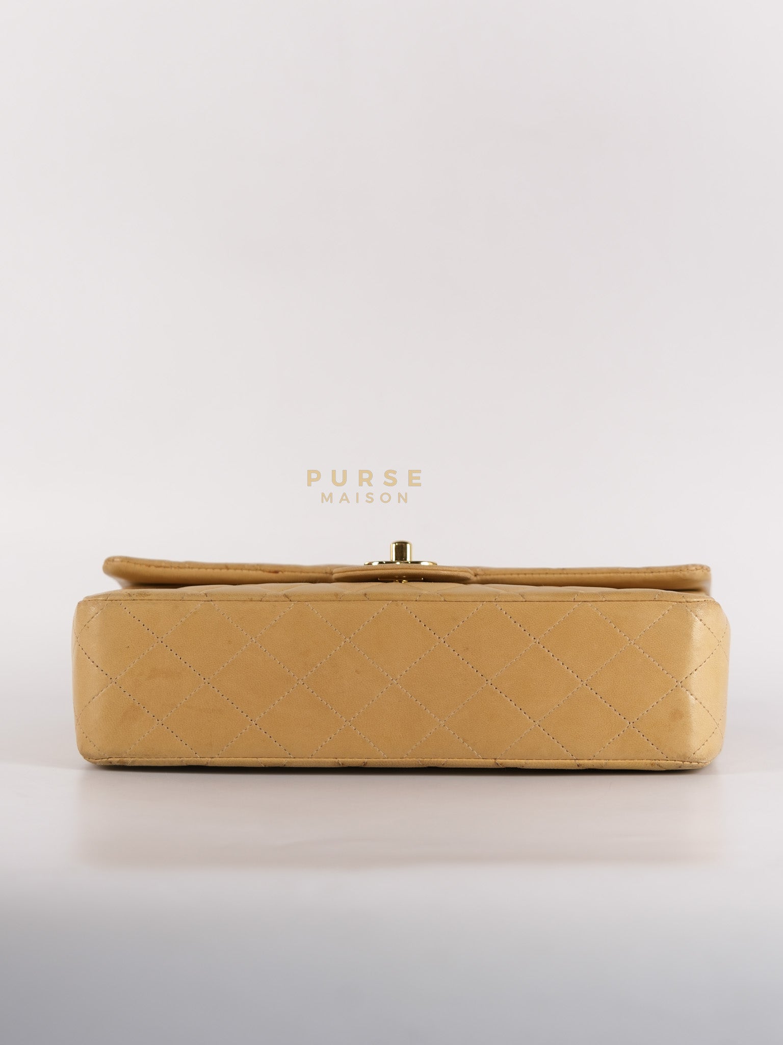 Classic Double Flap in Medium Vintage Lambskin Leather 24k Gold Hardware Series 7 | Purse Maison Luxury Bags Shop