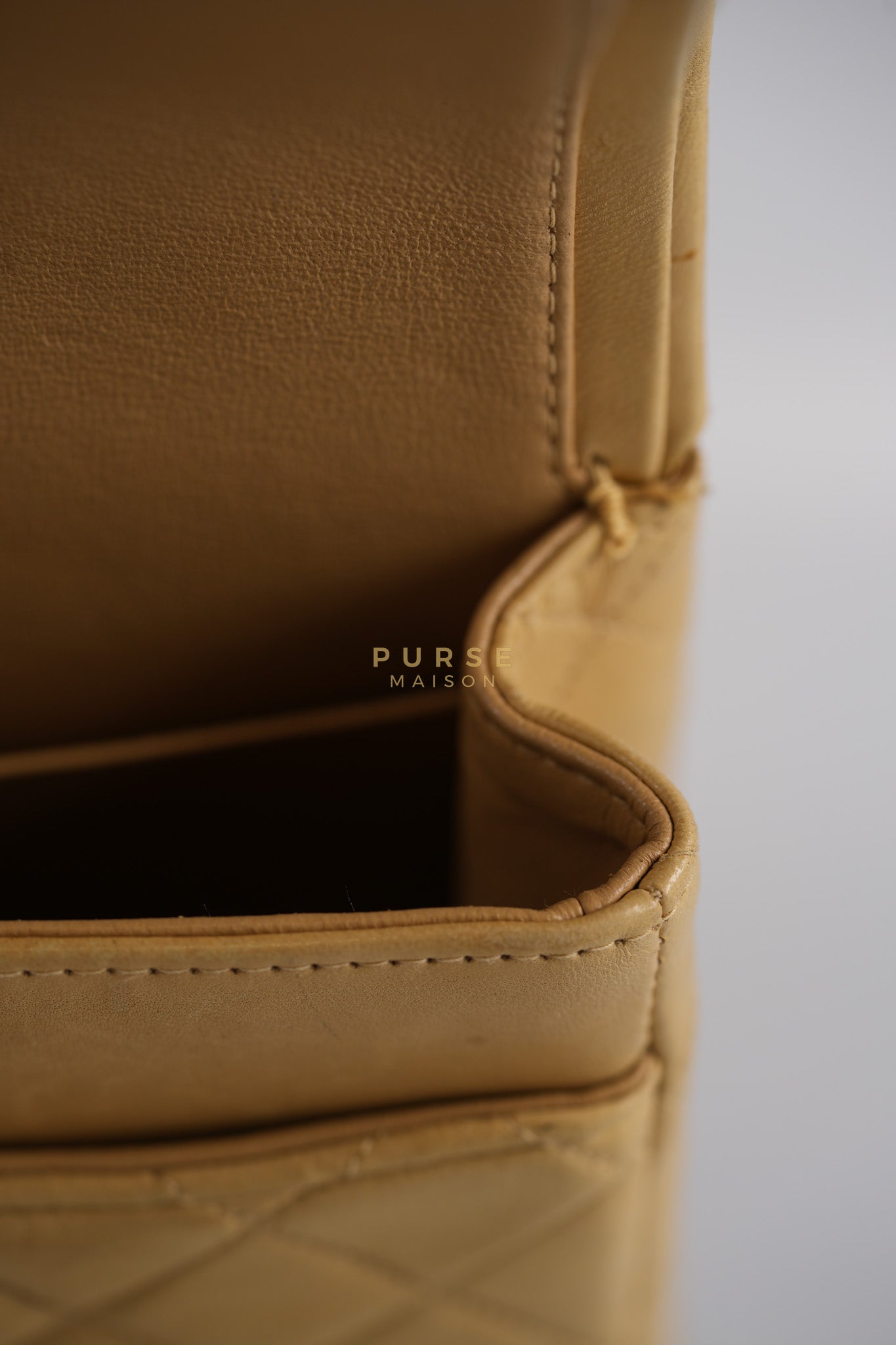 Classic Double Flap in Medium Vintage Lambskin Leather 24k Gold Hardware Series 7 | Purse Maison Luxury Bags Shop