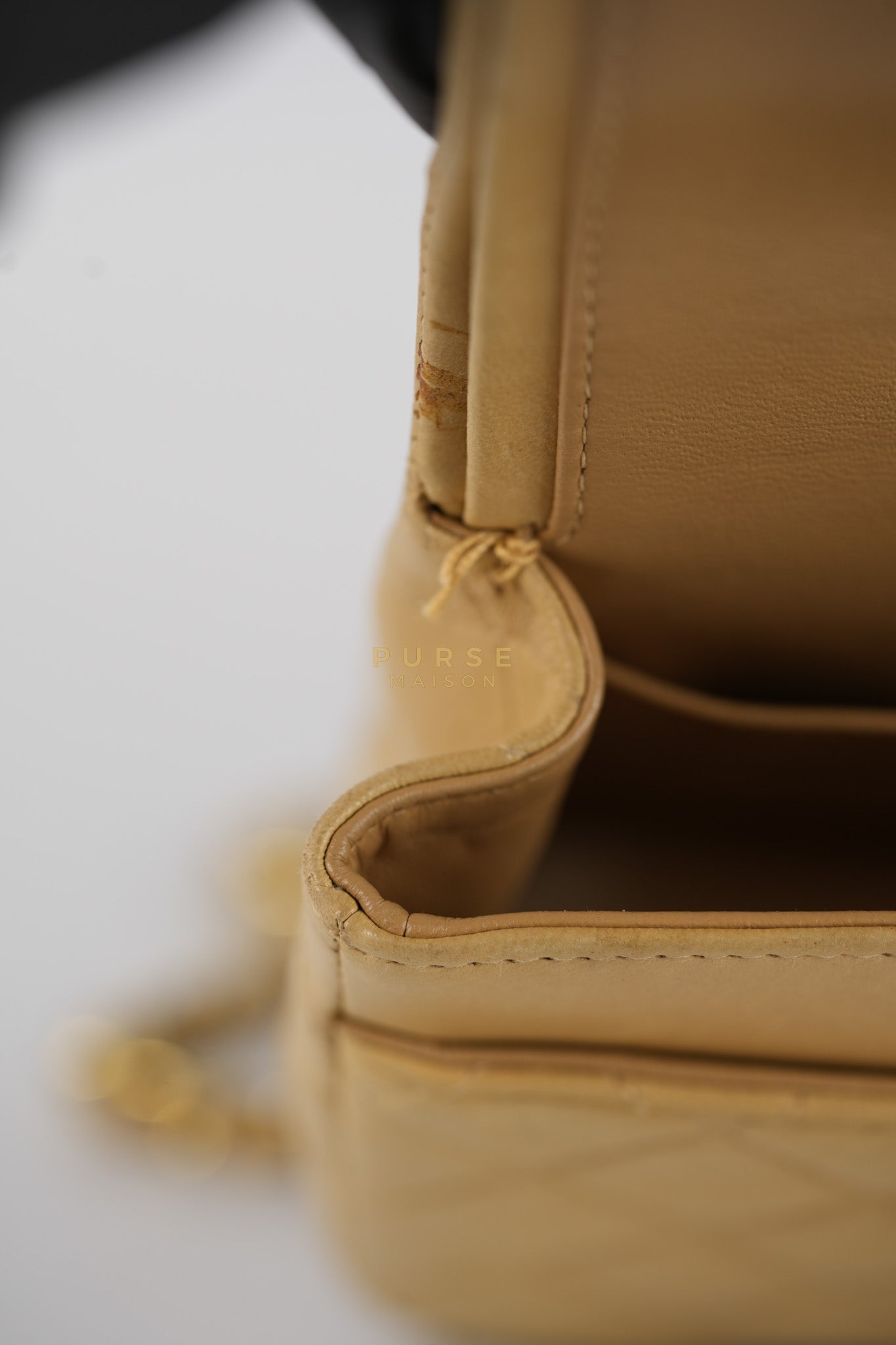 Classic Double Flap in Medium Vintage Lambskin Leather 24k Gold Hardware Series 7 | Purse Maison Luxury Bags Shop