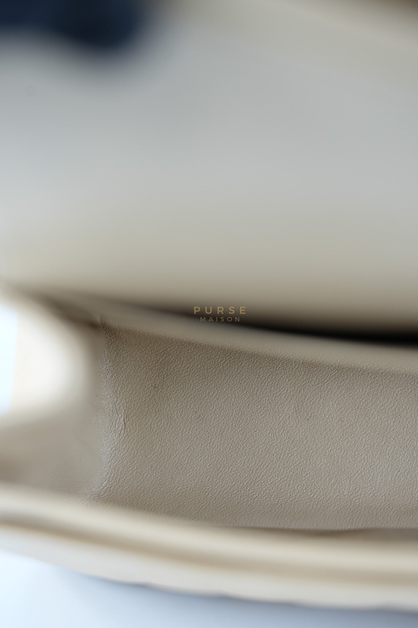 Classic Double Flap Jumbo Beige Clair Caviar Leather Silver Hardware (Series 17) | Purse Maison Luxury Bags Shop