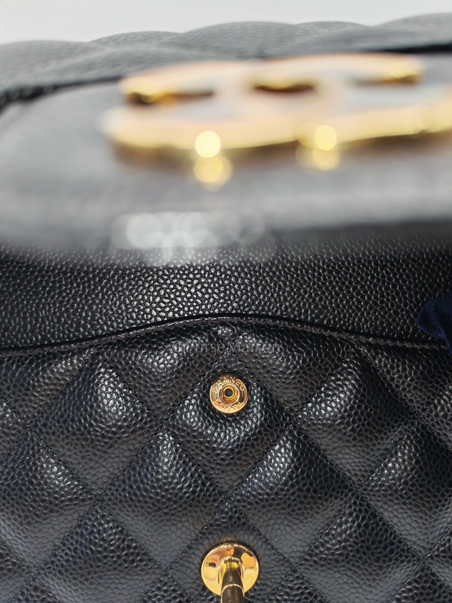 Classic Double Flap Jumbo in Black Caviar Leather and Gold Hardware Series 25 | Purse Maison Luxury Bags Shop